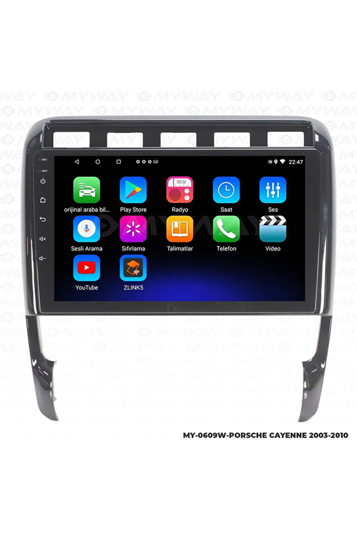 PORSCHE CAYENNE ANDROİD 12 MULTİMEDYA CARPLAY 2GB RAM+32GB HDD NAVİGASYON EKRAN