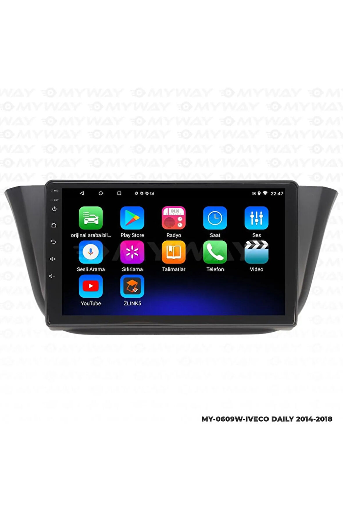 İVECO DAİLY ANDROİD 12 MULTİMEDYA CARPLAY 2GB RAM+32GB HDD NAVİGASYON EKRAN