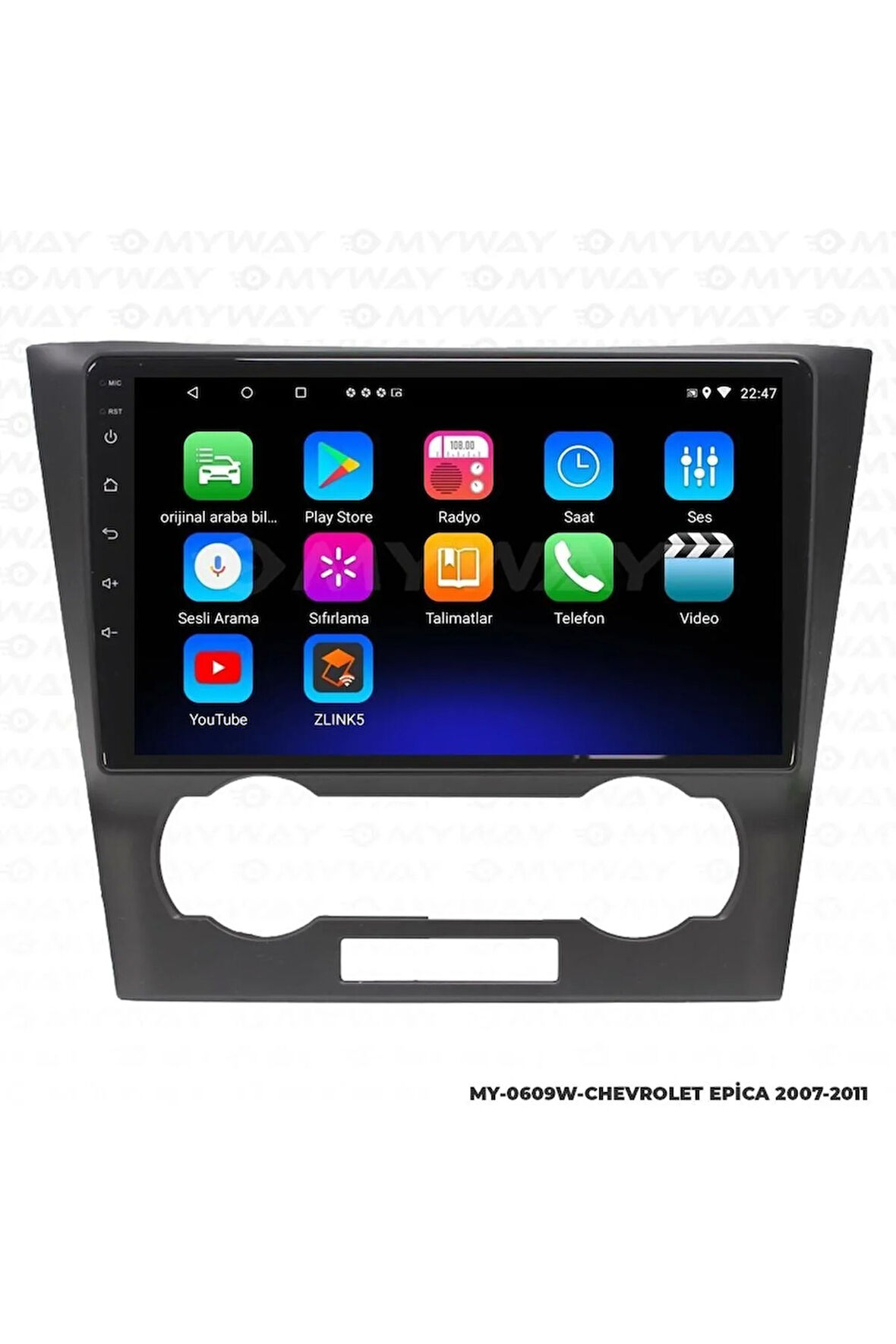 CHEVROLET EPİCA ANDROİD 12 MULTİMEDYA CARPLAY 2GB RAM+32GB HDD NAVİGASYON EKRAN
