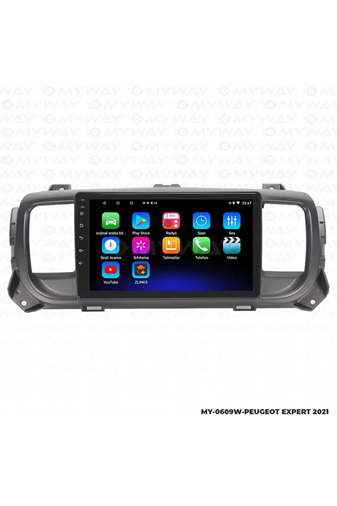 PEUGEOT EXPERT ANDROİD 12 MULTİMEDYA CARPLAY 2GB RAM+32GB HDD NAVİGASYON EKRAN