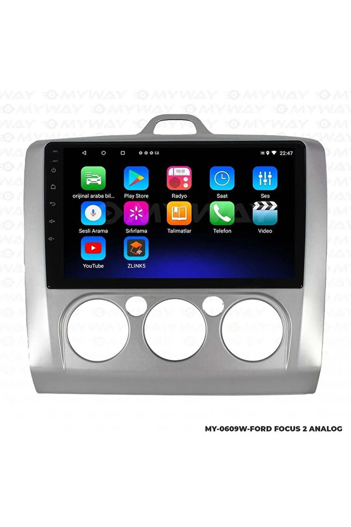 . FOCUS 2 ANDROİD 12 MULTİMEDYA CARPLAY 2GB RAM+32GB HDD NAVİGASYON EKRAN