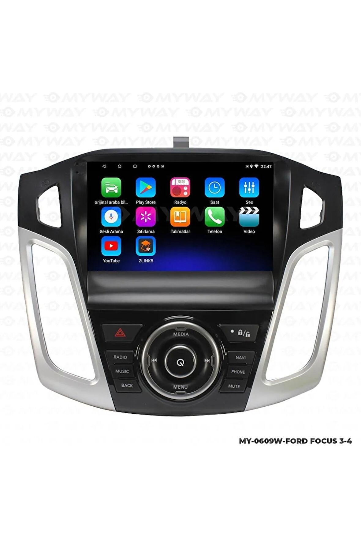 FORD FOCUS 3 ANDROİD 12 MULTİMEDYA CARPLAY 2GB RAM+32GB HDD NAVİGASYON EKRAN