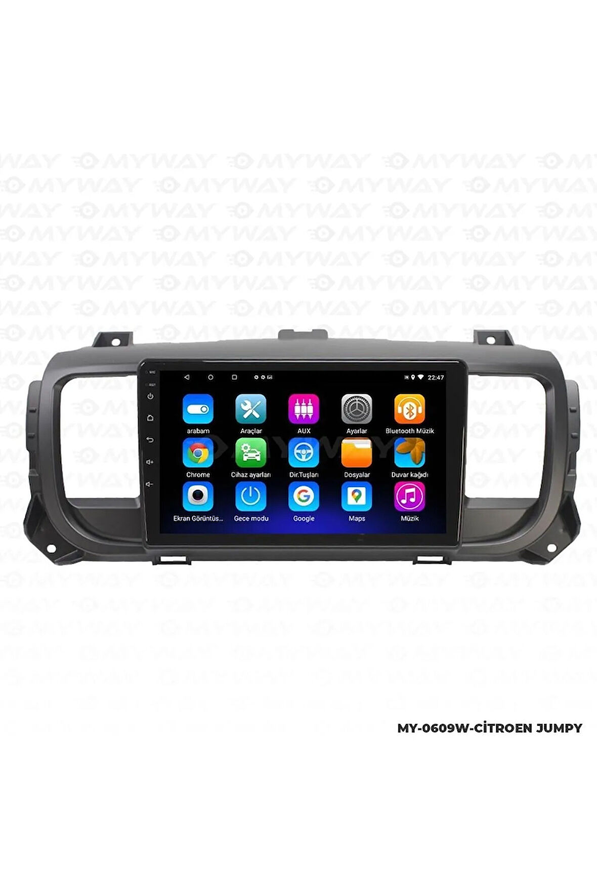 CİTROEN JUMPY ANDROİD 12 MULTİMEDYA CARPLAY 2GB RAM+32GB HDD NAVİGASYON EKRAN