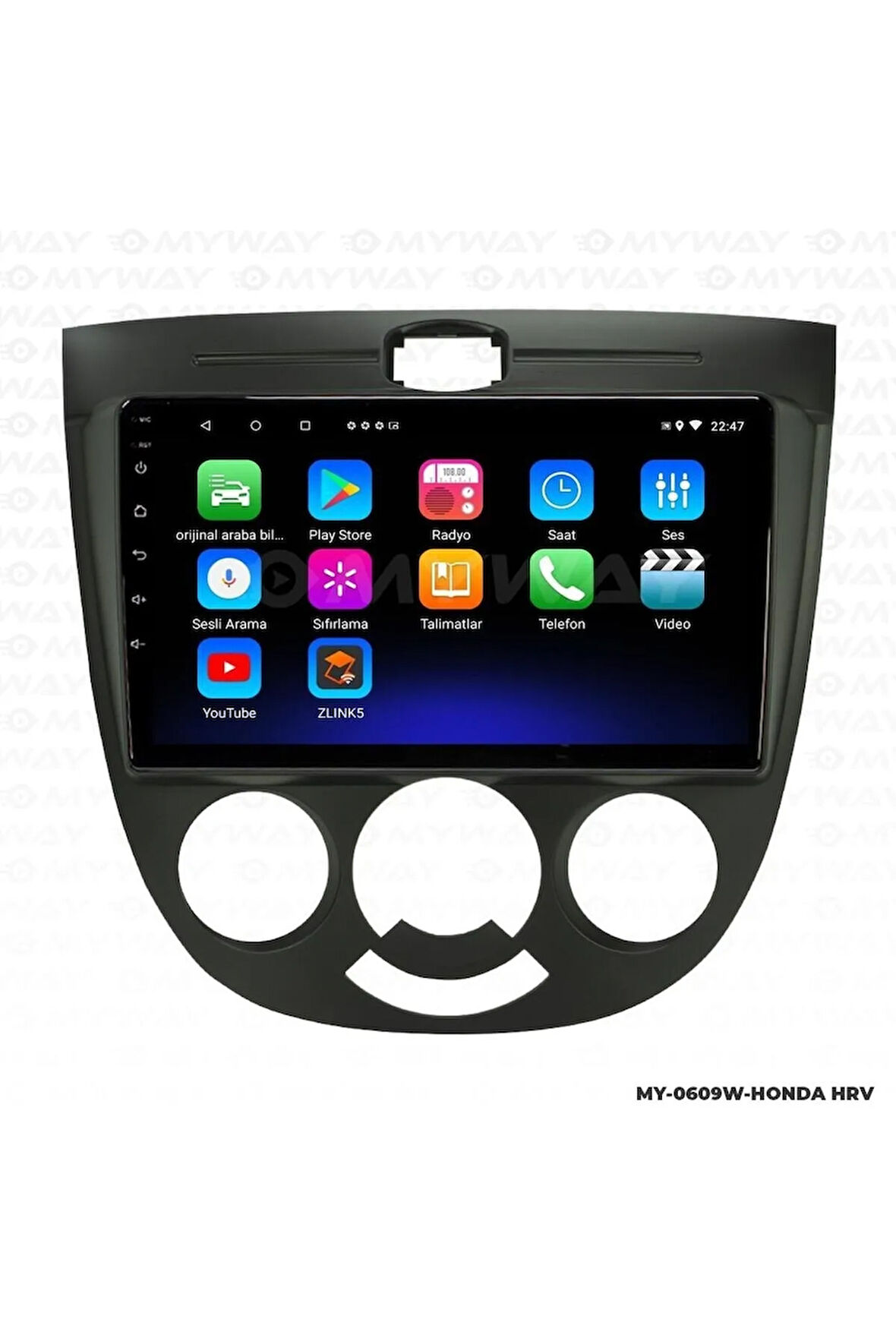 CHEVROLET LACETTİ ANDROİD 12 MULTİMEDYA CARPLAY 2GB RAM+32GB HDD NAVİGASYON EKRAN