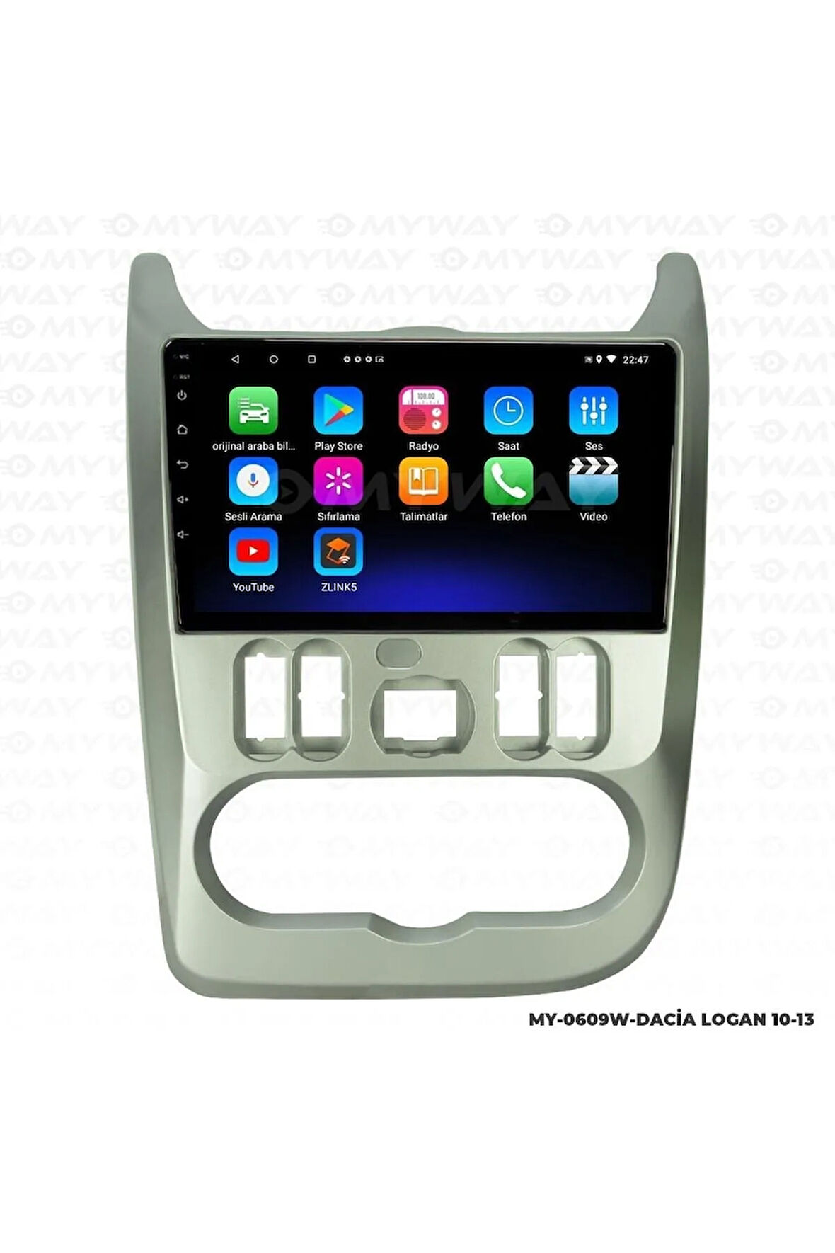 DACİA LOGAN ANDROİD 12 MULTİMEDYA CARPLAY 2GB RAM+32GB HDD NAVİGASYON EKRAN