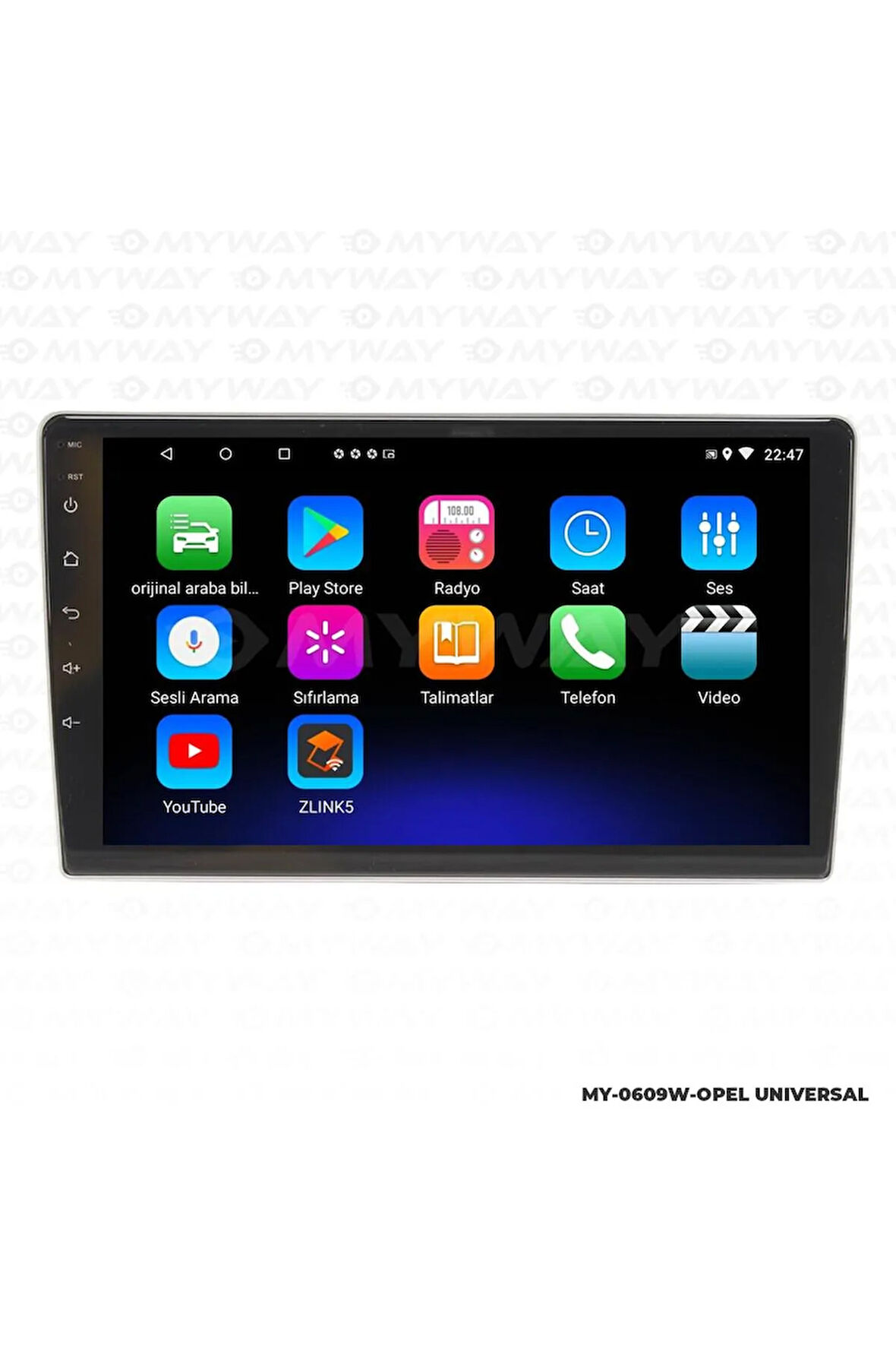 OPEL MERİVA ANDROİD 12 MULTİMEDYA CARPLAY 2GB RAM+32GB HDD NAVİGASYON OEM EKRAN