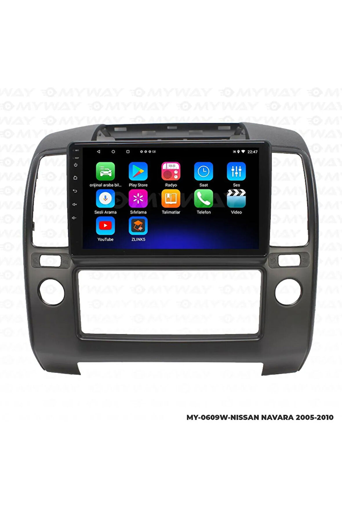 NİSSAN NAVARA ANDROİD 12 MULTİMEDYA CARPLAY 2GB RAM+32GB HDD 2005-2010 NAVİGASYON EKRAN
