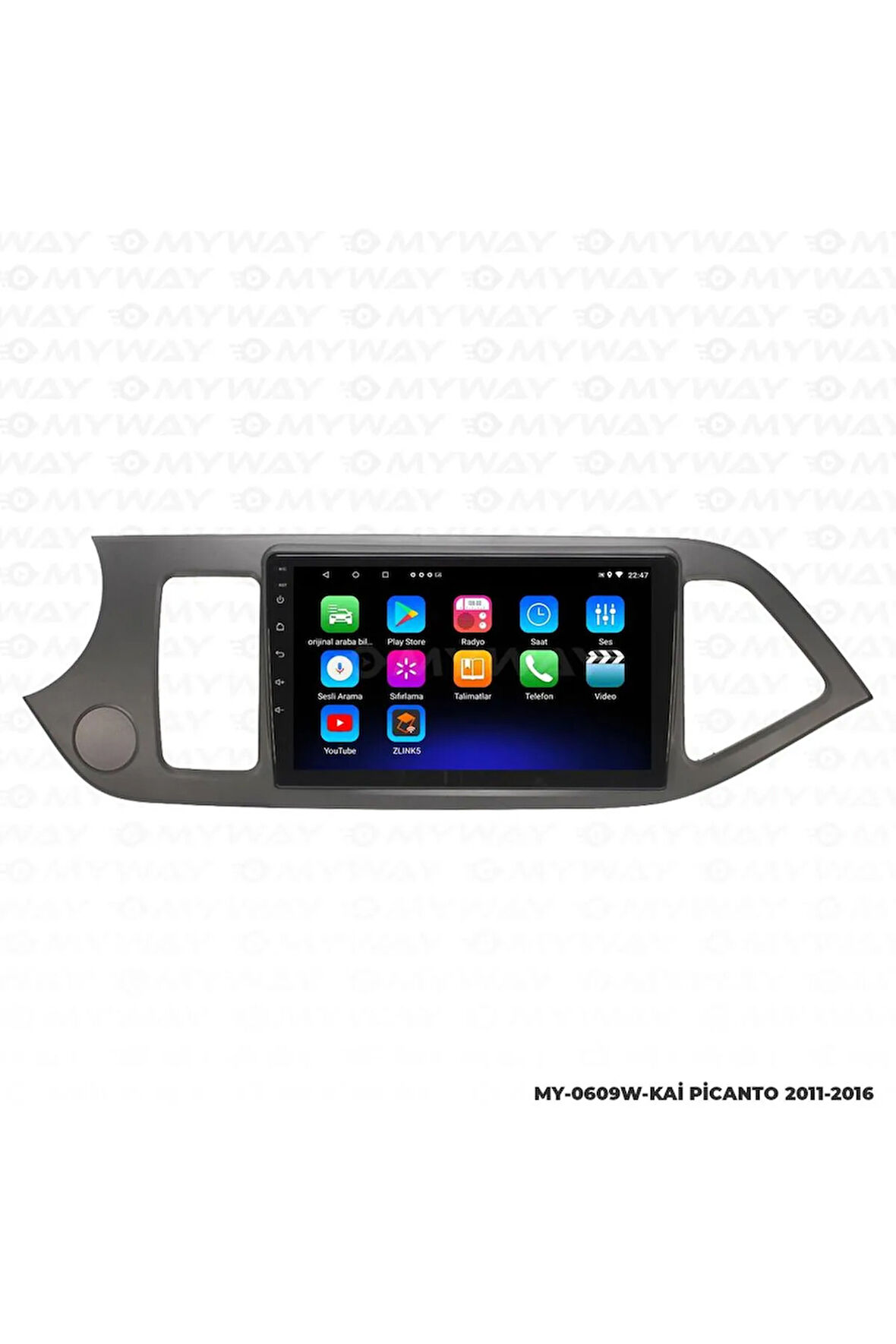 KİA PİCANTO ANDROİD 12 MULTİMEDYA CARPLAY 2GB RAM+32GB HDD NAVİGASYON EKRAN