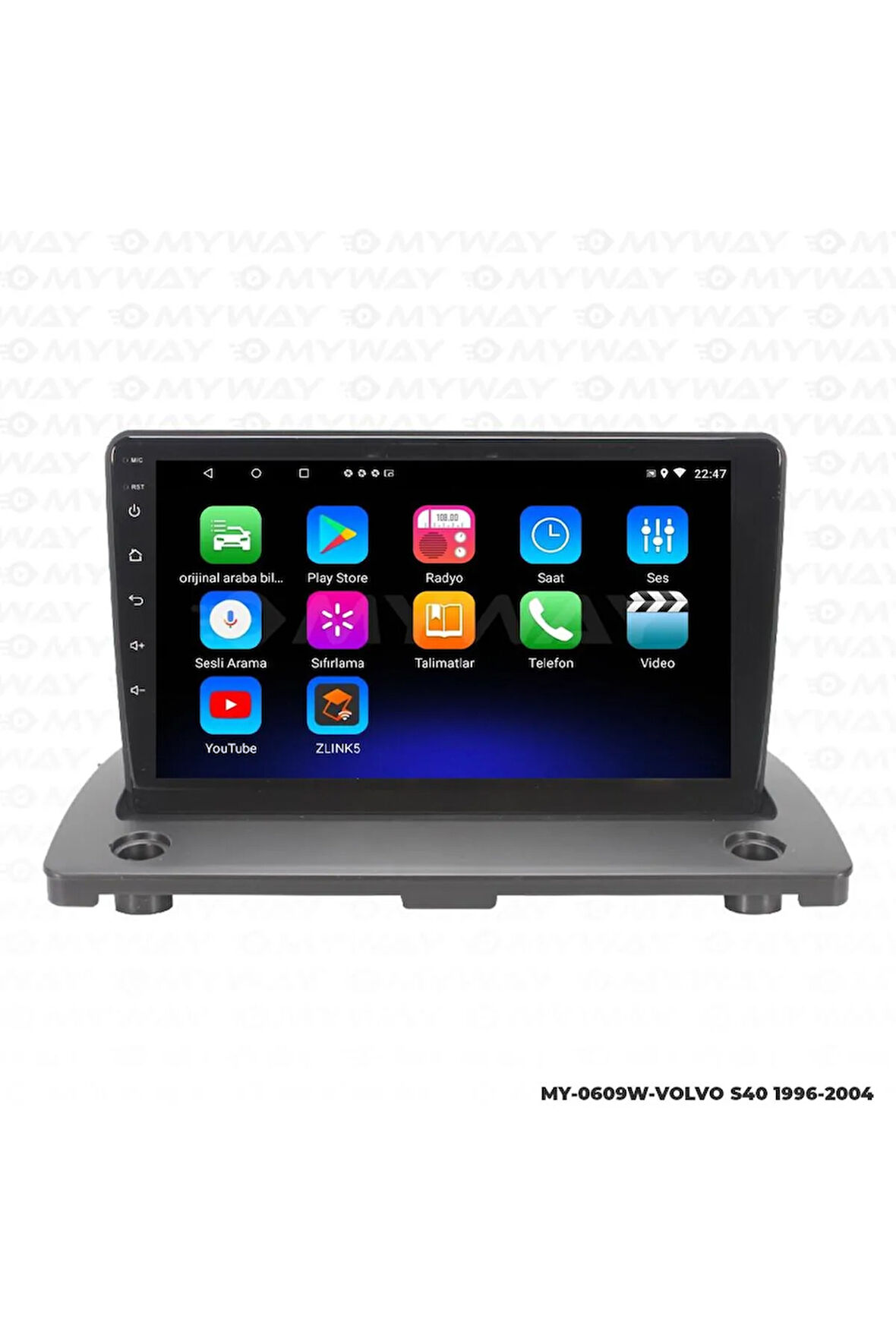 VOLVO S40 ANDROİD 12 MULTİMEDYA CARPLAY 2GB RAM+32GB HDD NAVİGASYON EKRAN