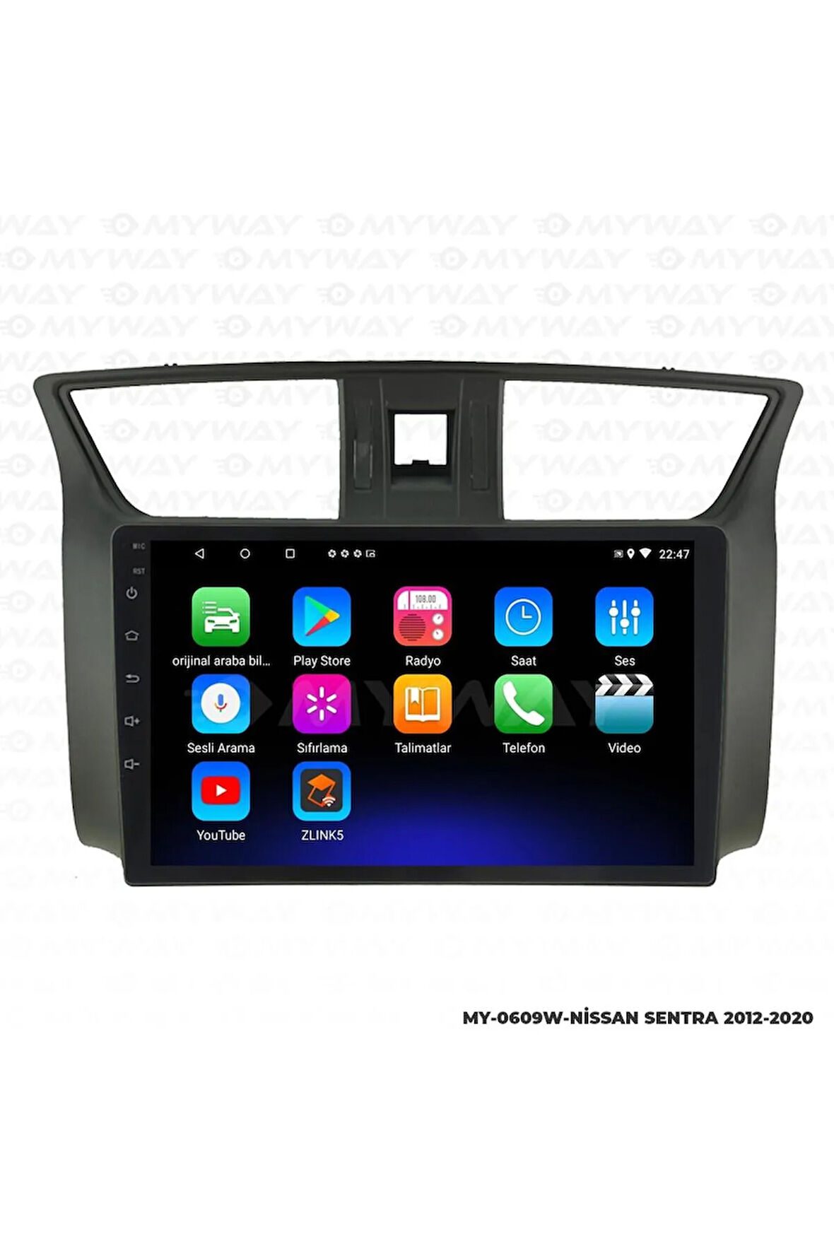 NİSSAN SENTRA ANDROİD 12 MULTİMEDYA CARPLAY 2GB RAM+32GB HDD NAVİGASYON EKRAN