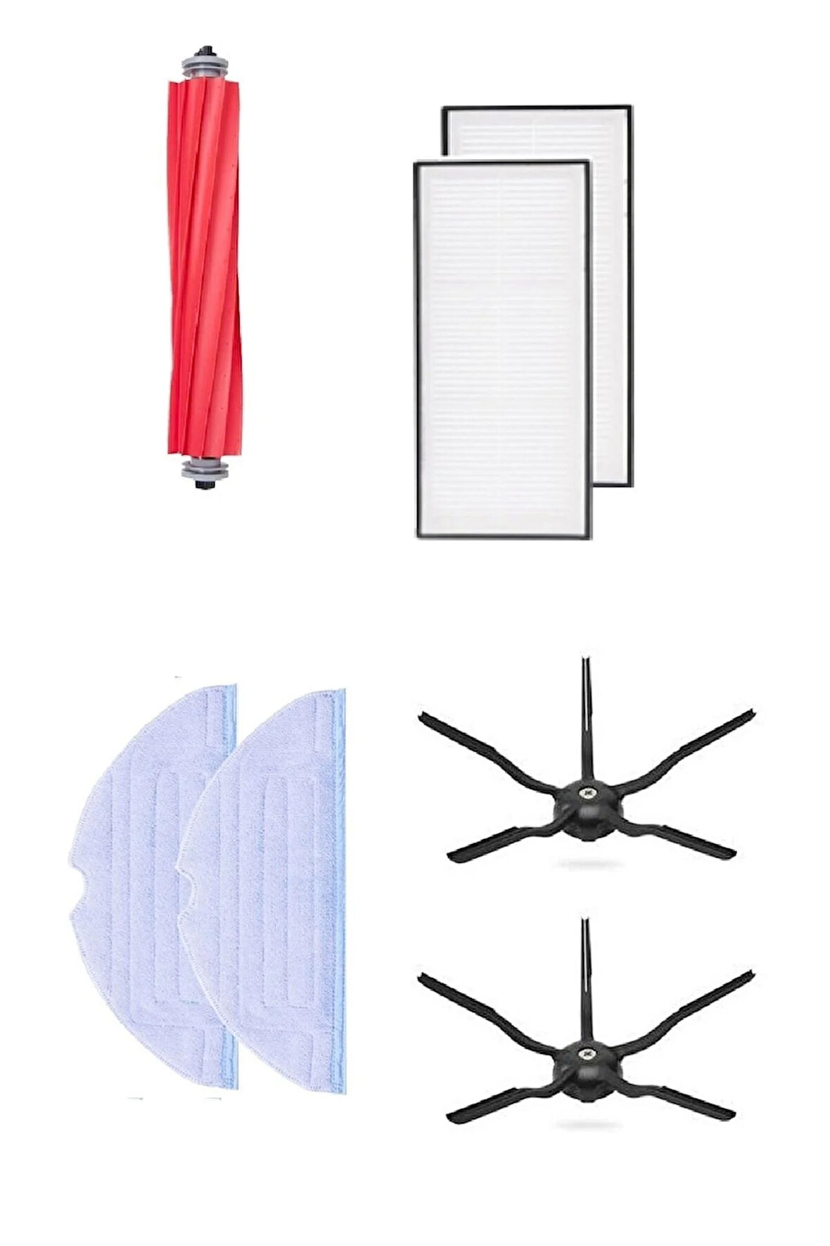 Roborock S7 Uyumlu Hepa Filtre Fırça Mop Set