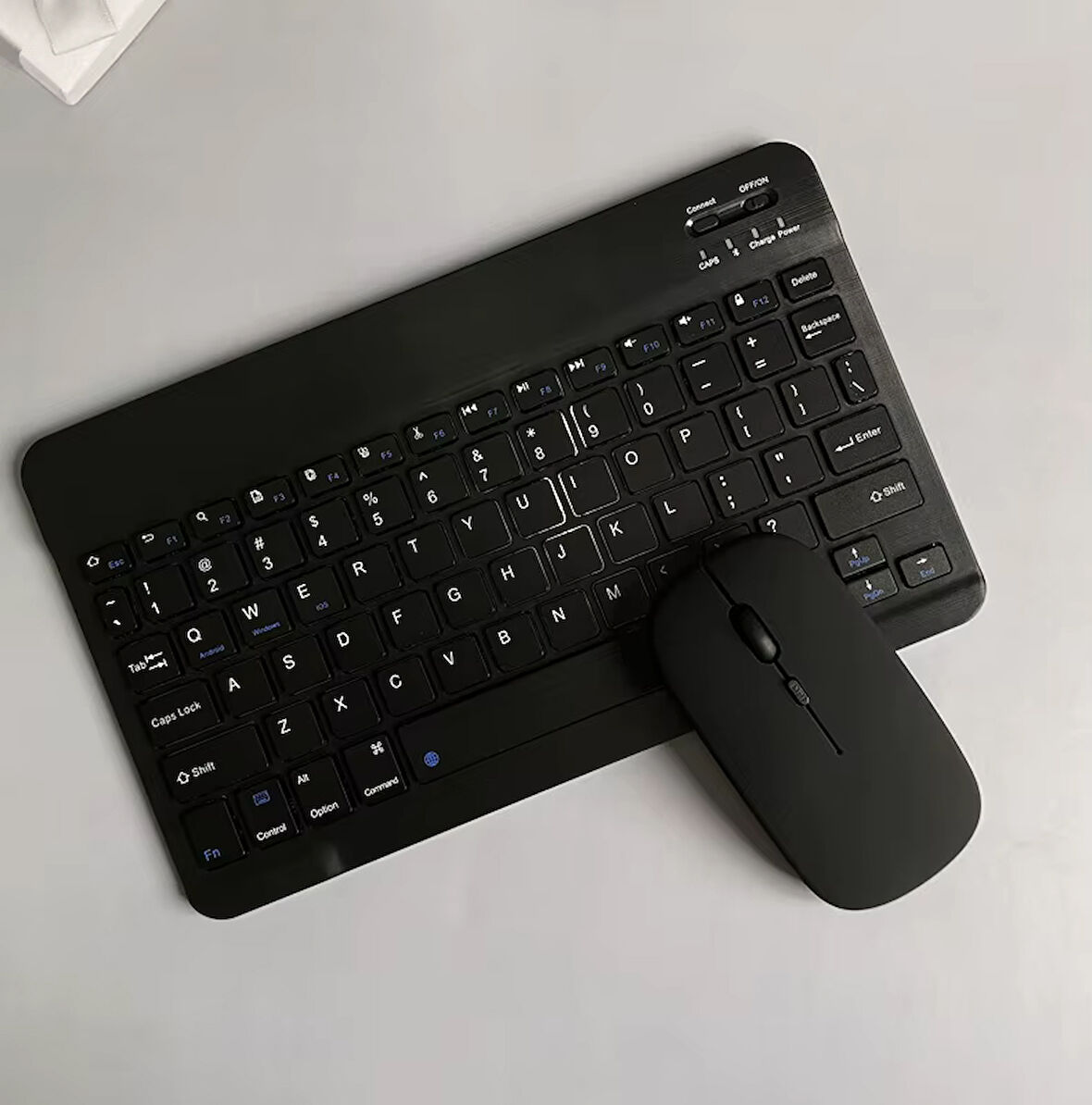 IPad Xiaomi Samsung Huawei Tablet Laptop Uyumlu Renkli Bluetooth Bağlantılı Klavye+Mouse Set