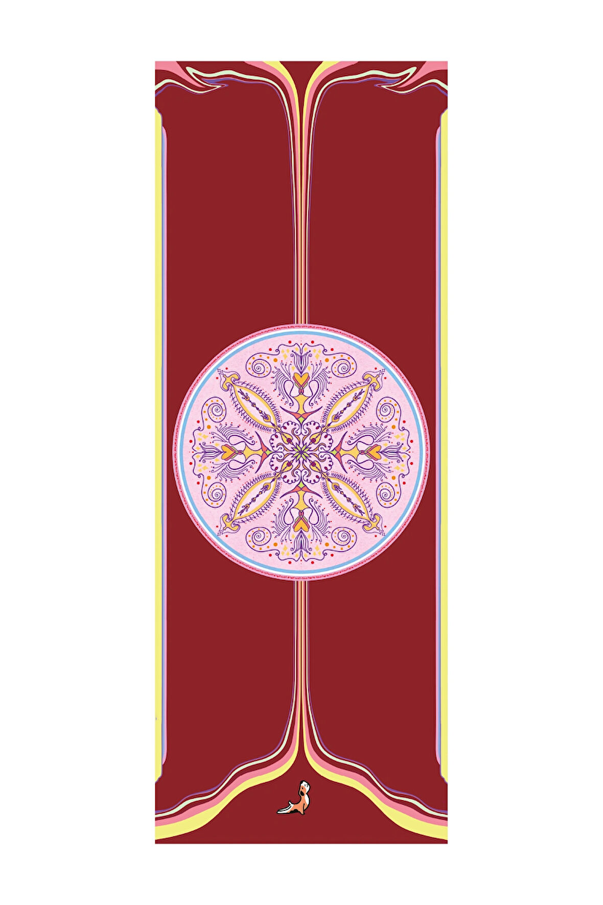 Mandala Serisi Now-Here 4.1 mm Doğal Kauçuk Kaydırmaz Yoga Matı