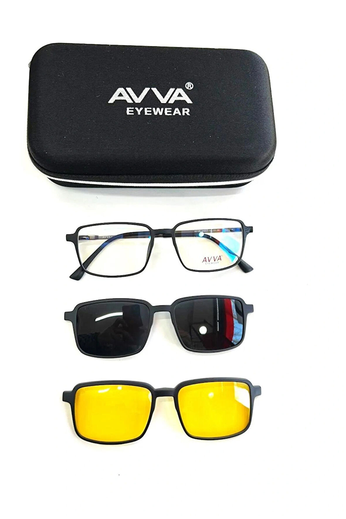 AVVA 2129 C1 POLARİZE&ANTİFAR KLİPSLİ ERKEK GÜNEŞ GÖZLÜĞÜ