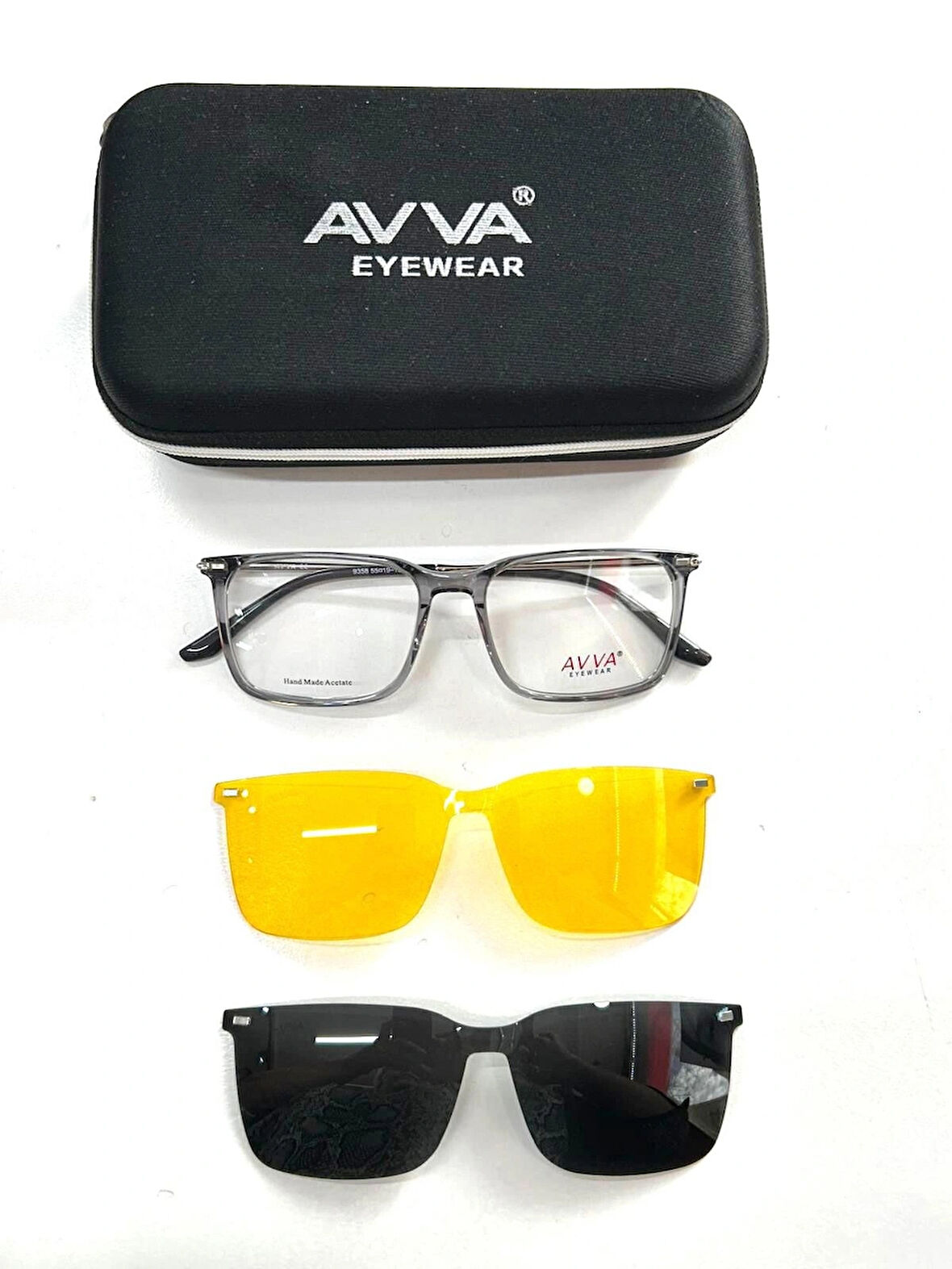 AVVA 9358 C2 POLARİZE&ANTİFAR KLİPSLİ ERKEK GÜNEŞ GÖZLÜĞÜ