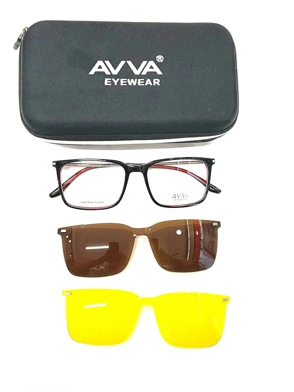 AVVA 9358 C10 POLARİZE&ANTİFAR KLİPSLİ ERKEK GÜNEŞ GÖZLÜĞÜ