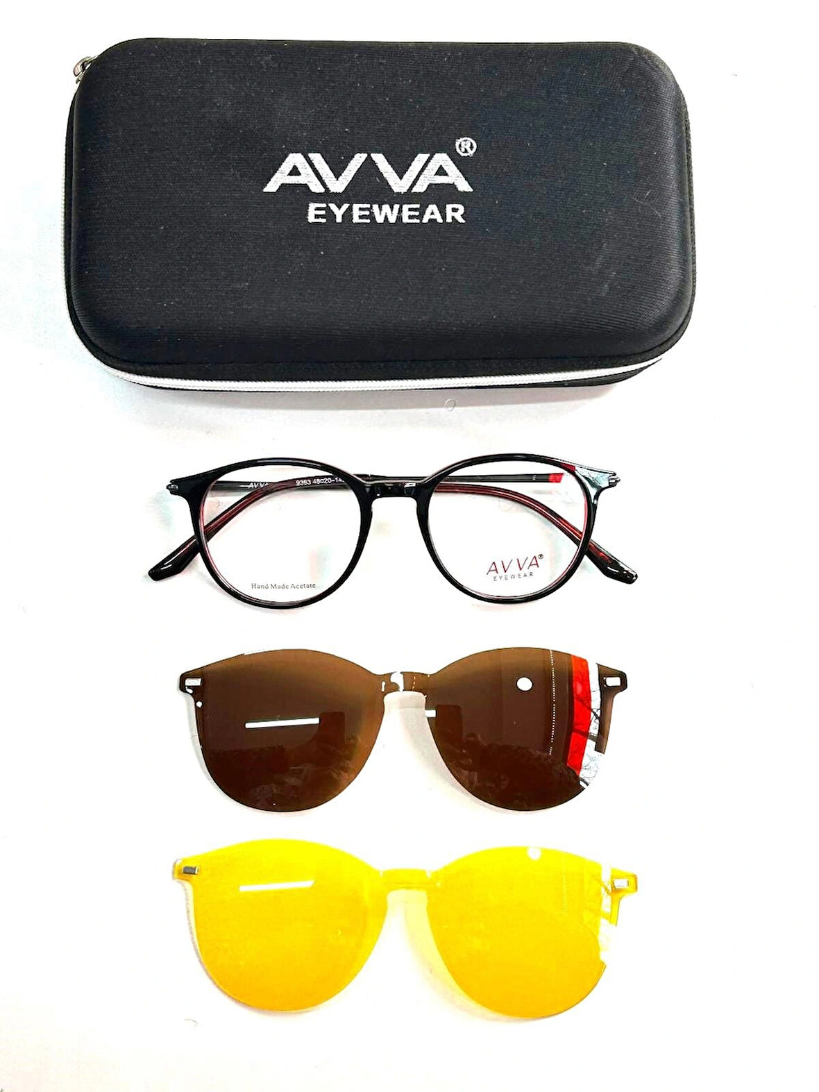 AVVA 9363 C8 POLARİZE&ANTİFAR KLİPSLİ UNİSEX GÜNEŞ GÖZLÜĞÜ
