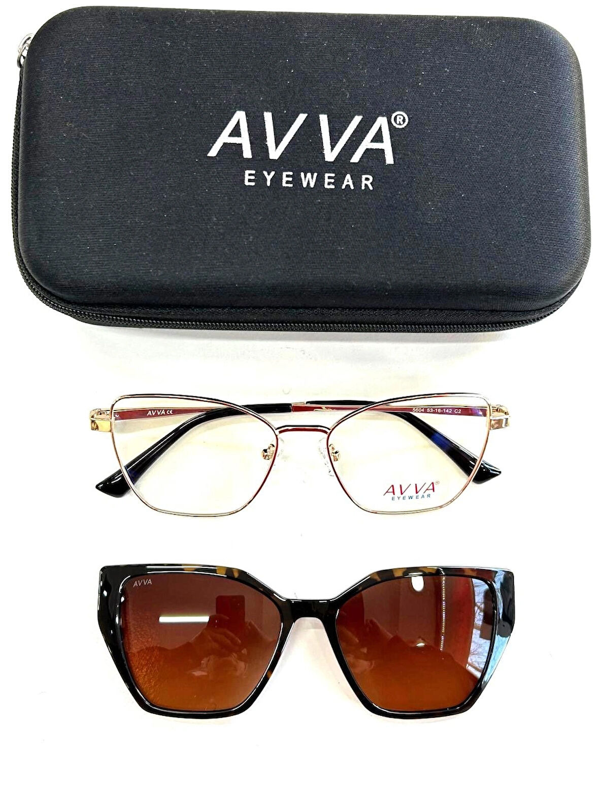 AVVA 5604 C2 POLARİZE KLİPSLİ KADIN GÜNEŞ GÖZLÜĞÜ