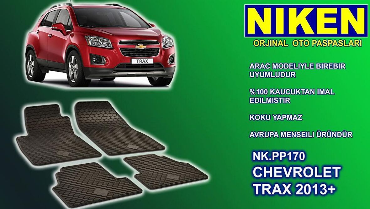 Chevrolet Trax paspas kauçuk oem germany 2013+ Sonrası NİKEN