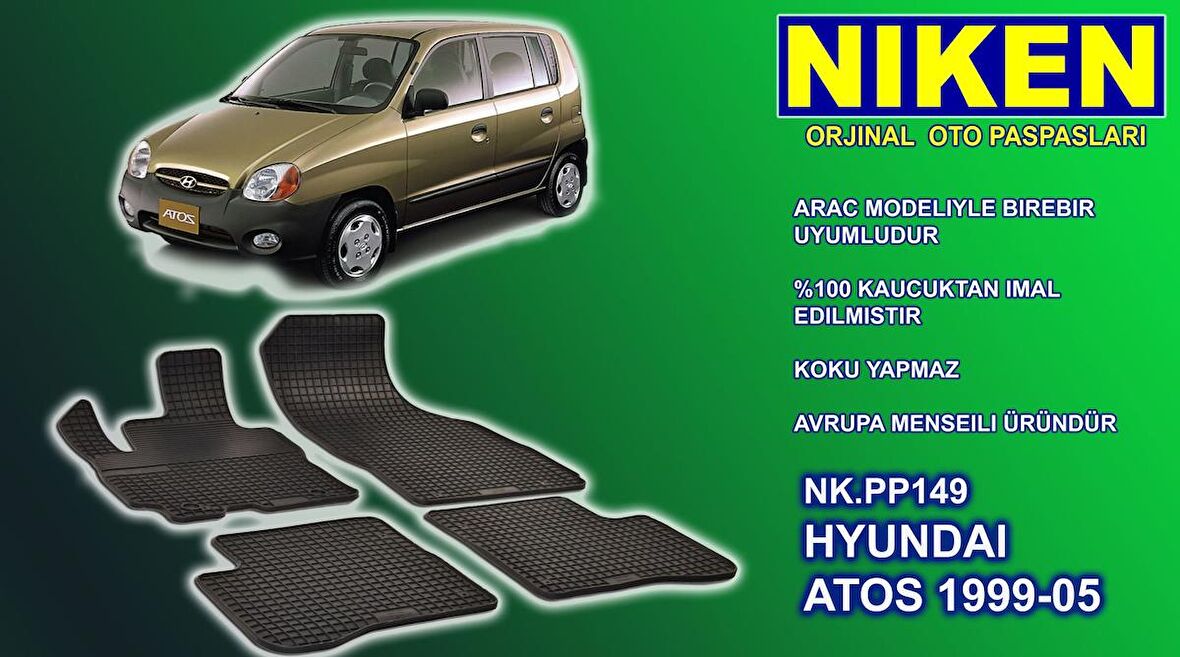 Hyundai Atos paspas kauçuk oem germany 1999-2005 Arası NİKEN