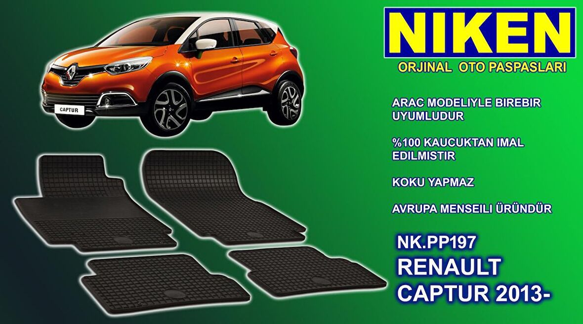 Renault Captur paspas kauçuk oem germany 2013-2020 NİKEN