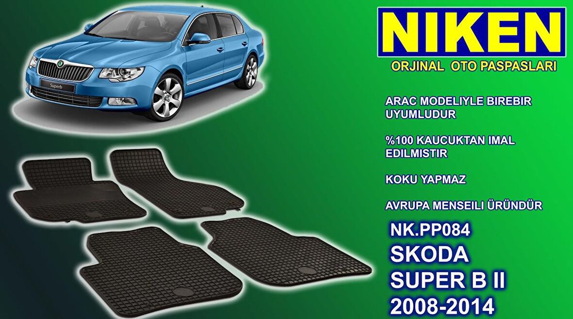 Skoda Superb paspas kauçuk oem germany 2008-2015 NİKEN