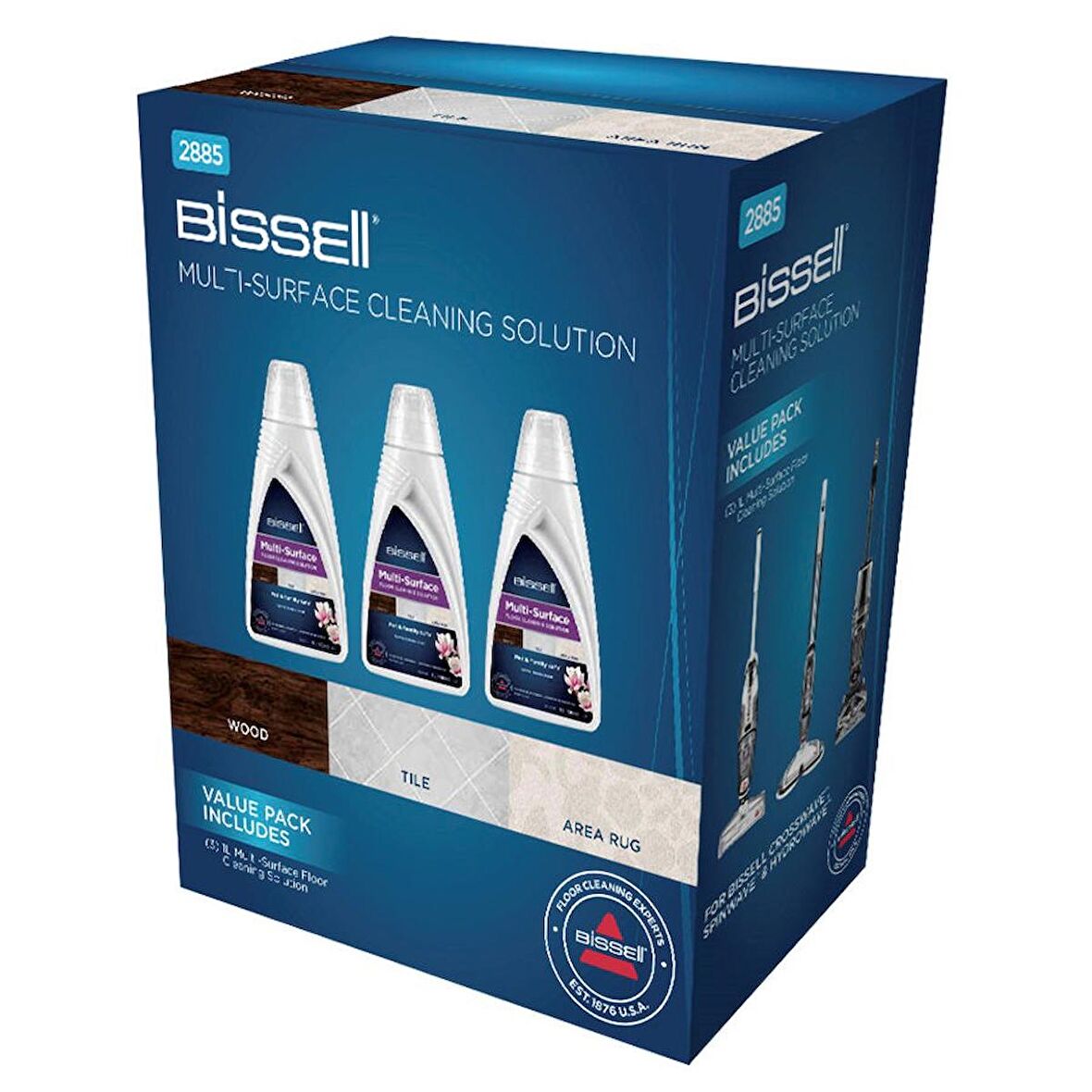 Bissell 2885 CrossWave 3x1 Lt Tüm Yüzeylere Uygun Deterjan Paketi