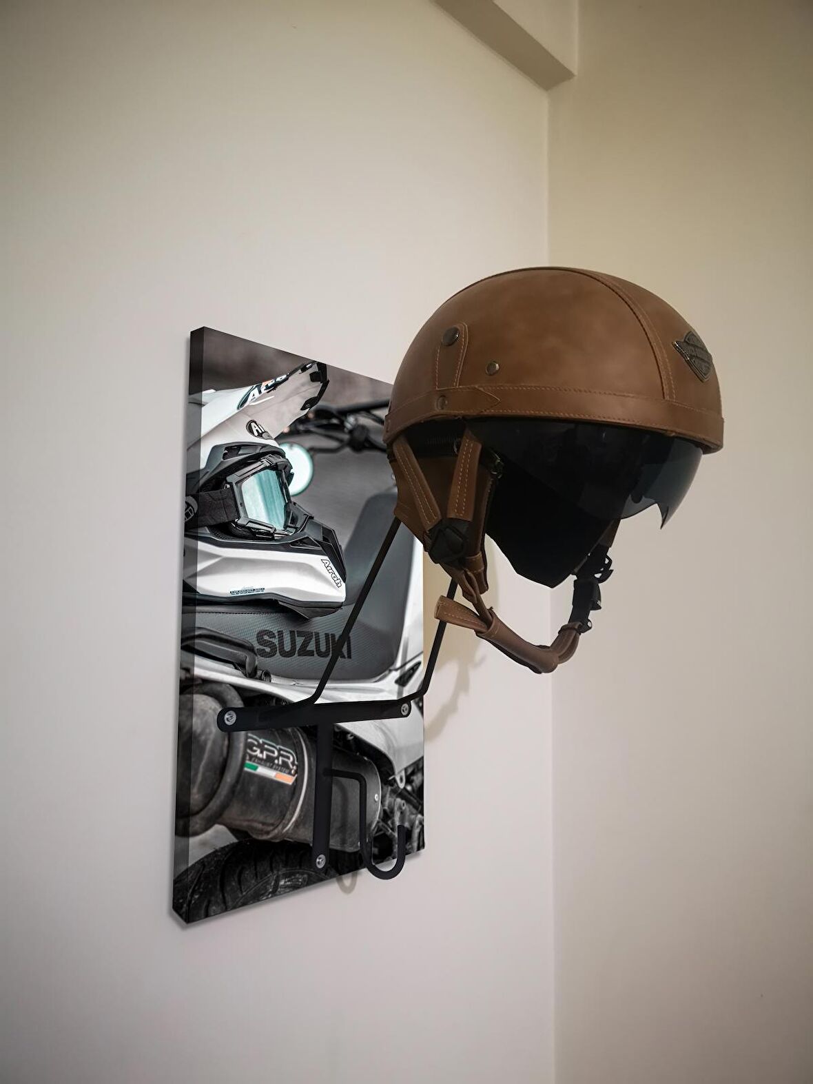 Motosiklet Kask Askısı, Motor Kask Askısı, Bajaj, Gogo, Andes, Ls2, Axxis, Nexx vb GG91