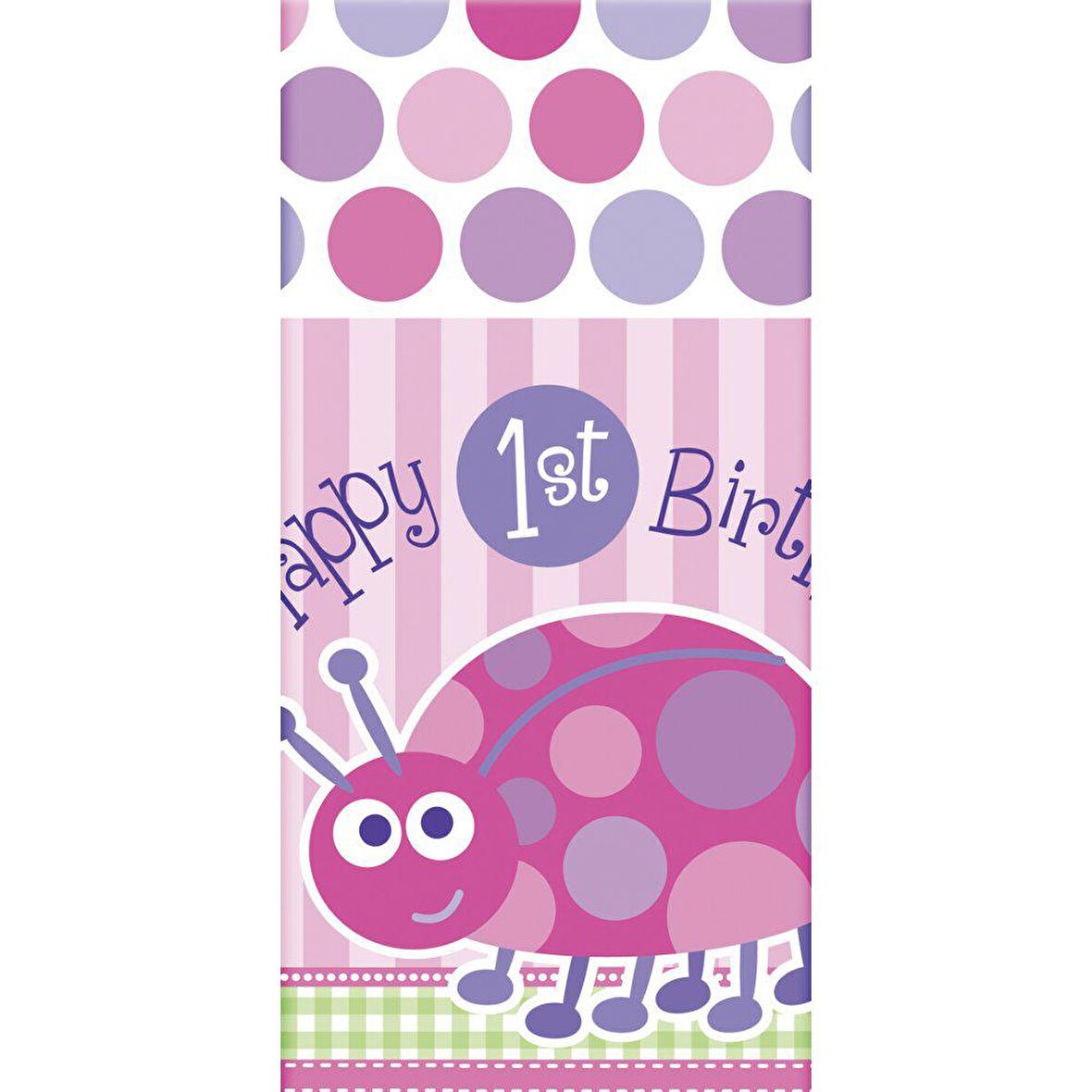 1 YAŞ PEMBE MASA ÖRTÜSÜ 137CM X 213CM(PLASTİK)