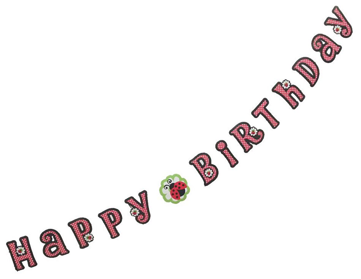 BANNER UĞUR BÖCEĞİ HAPPY BİRTHDAY 1,62M