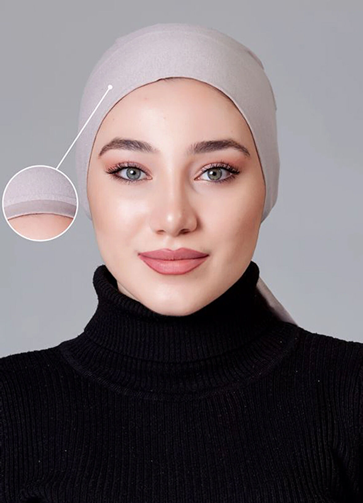 Açık Vizon Penye Kaymayan Bone