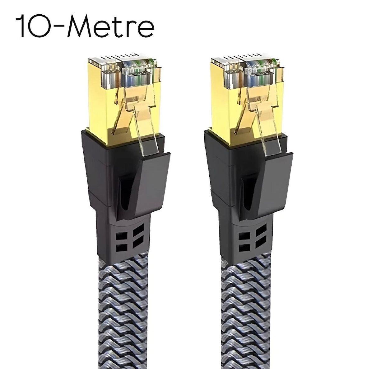 Cat8 LAN Kablosu Yüksek Hızlı  40Gbps 2000mhz Ethernet Kablosu Örgü Kaplama 1m 2m 3m 5m 10m
