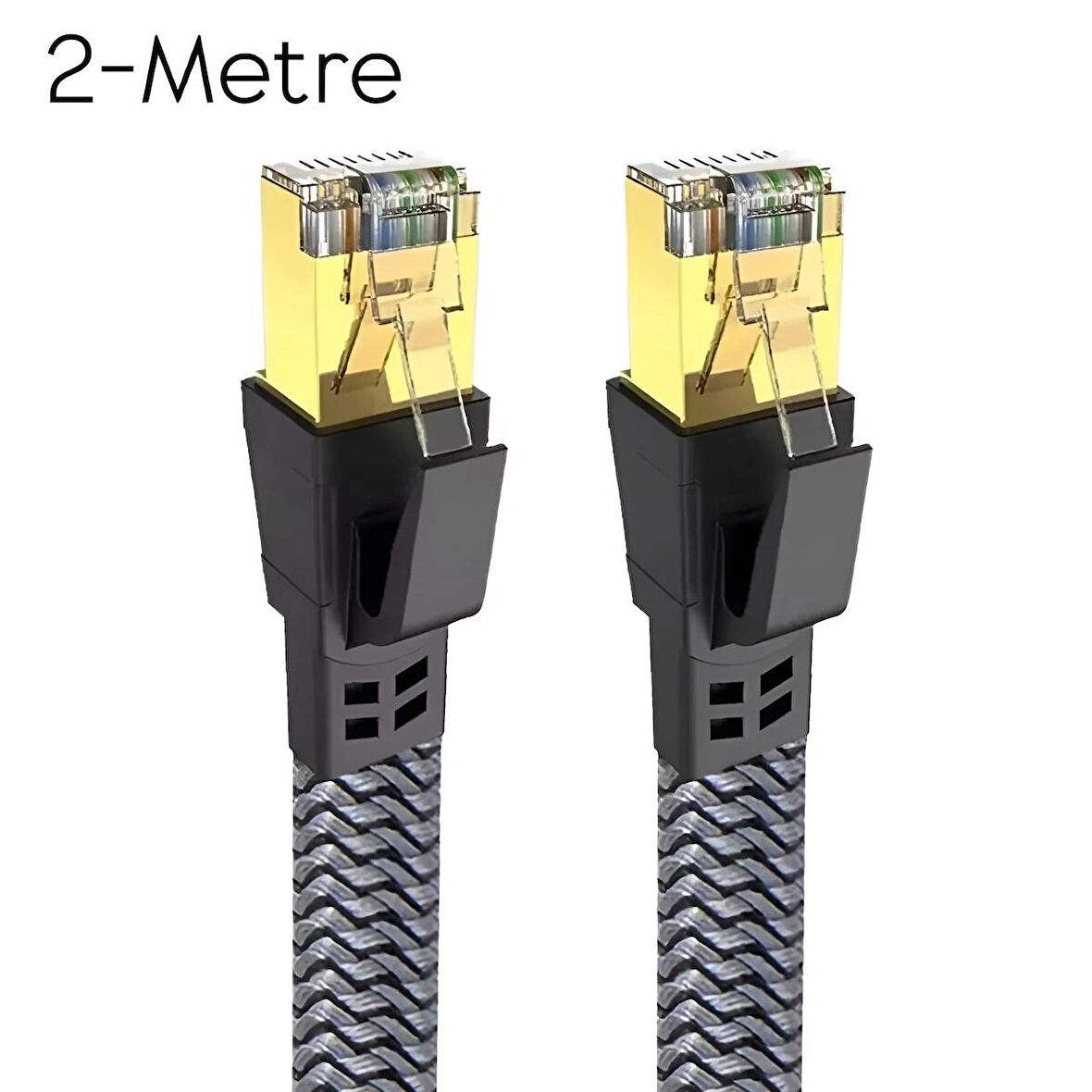 Cat8 LAN Kablosu Yüksek Hızlı  40Gbps 2000mhz Ethernet Kablosu Örgü Kaplama 1m 2m 3m 5m 10m