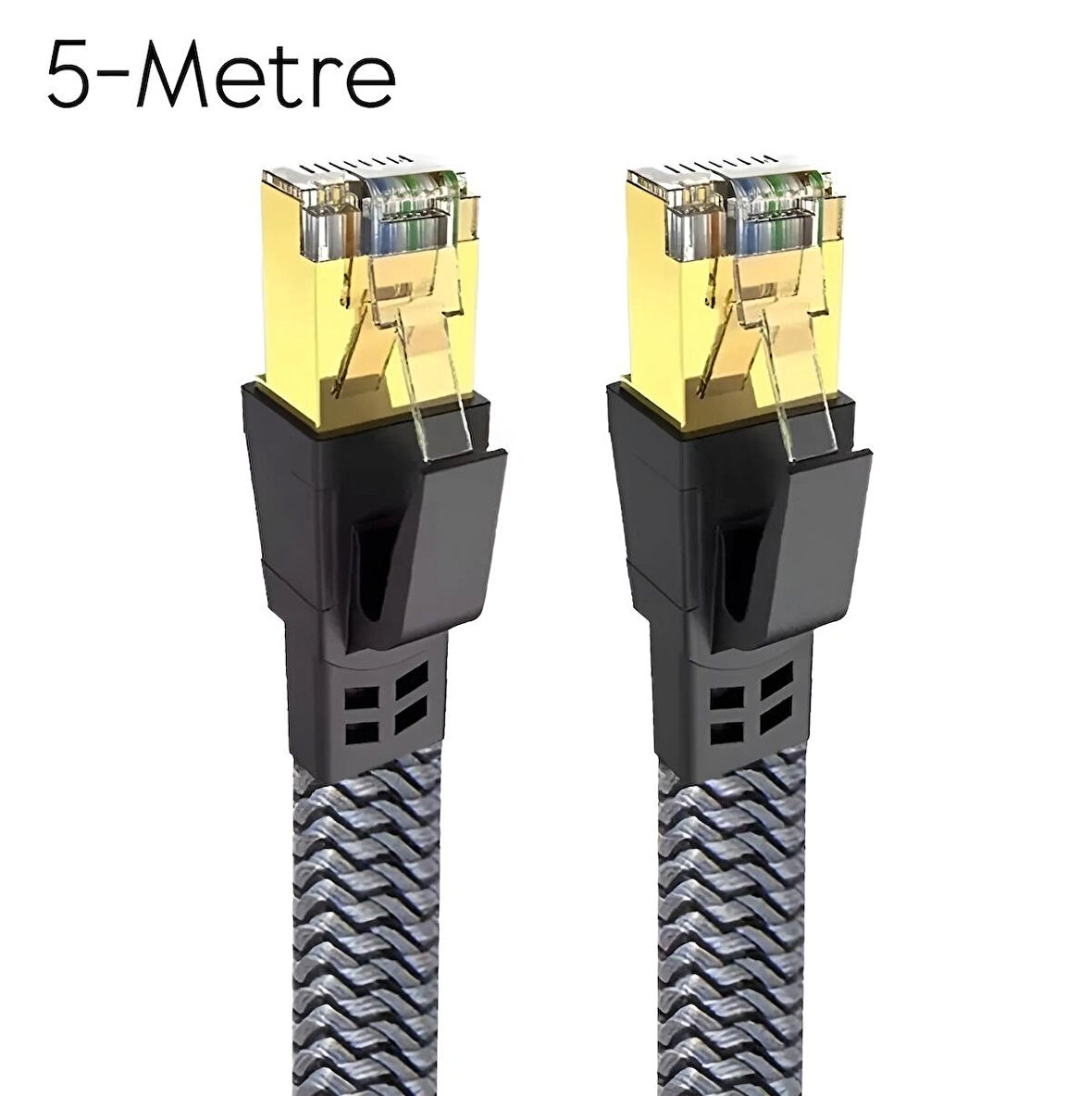 Cat8 LAN Kablosu Yüksek Hızlı  40Gbps 2000mhz Ethernet Kablosu Örgü Kaplama 1m 2m 3m 5m 10m