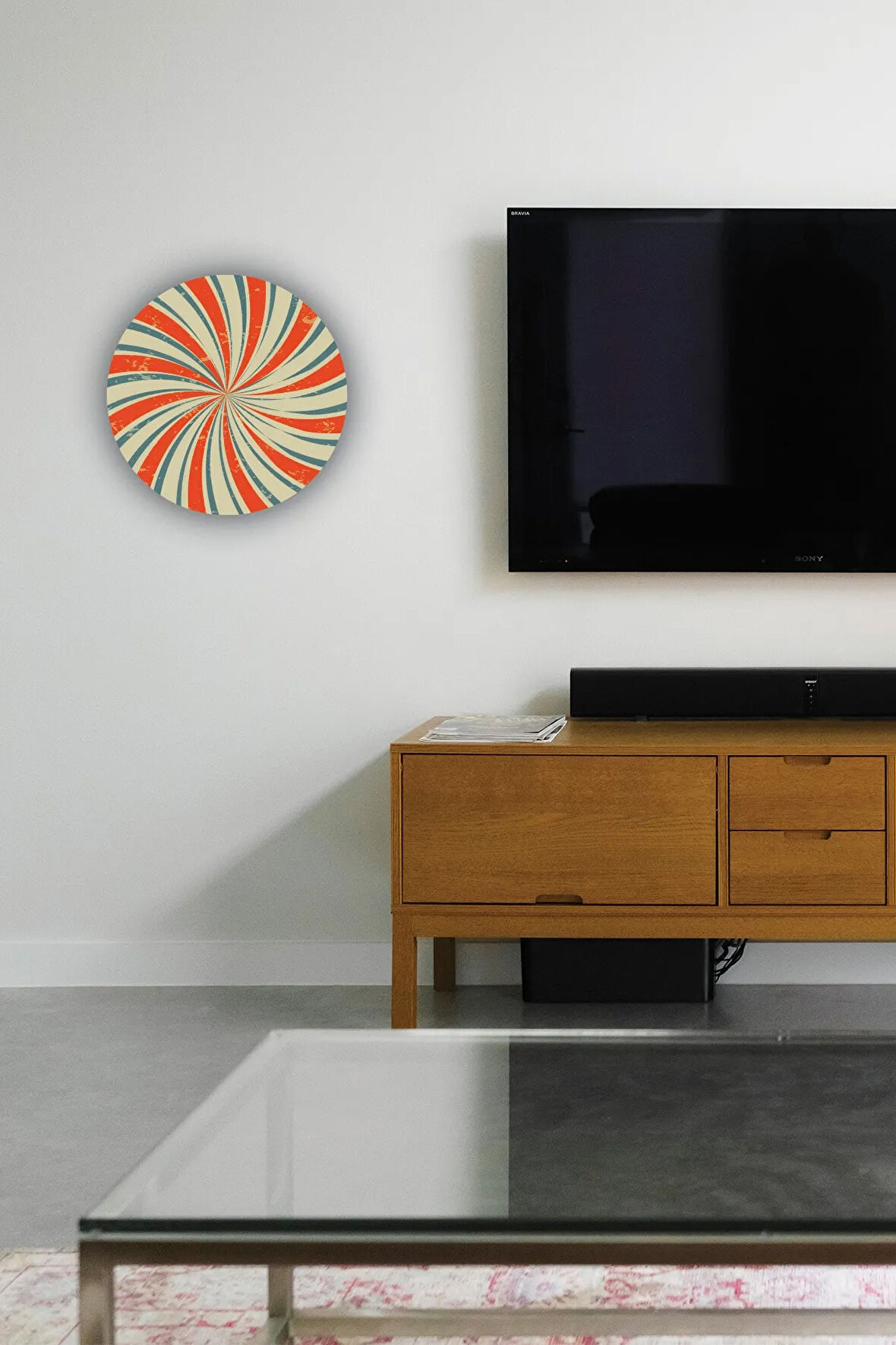 Duvar Tablosu Çark Desenli Mdf Tablo Cdtv01