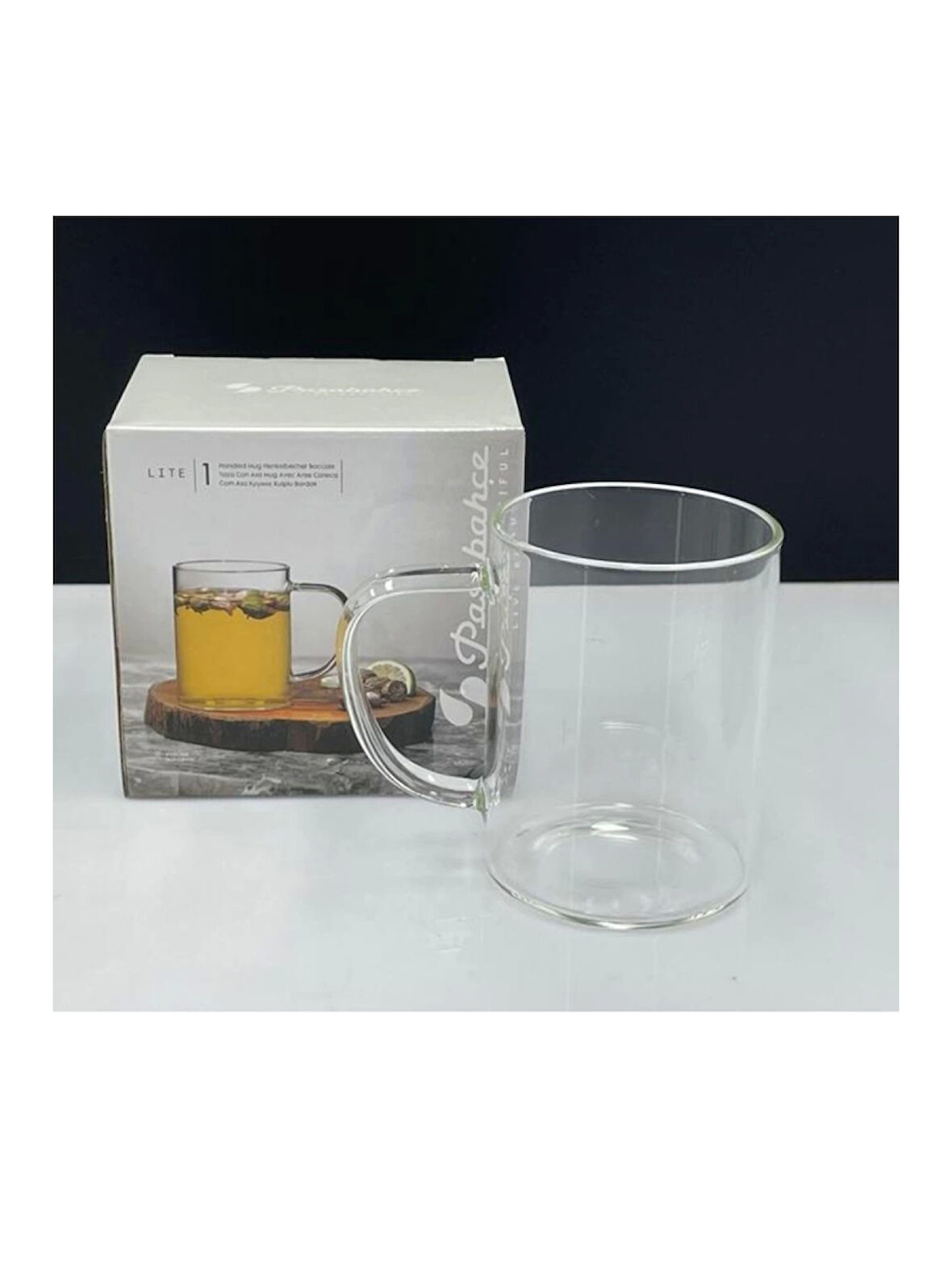 Paşabahçe D004 Deli Glass Bardak Cam Kupa 420cc 2 Li