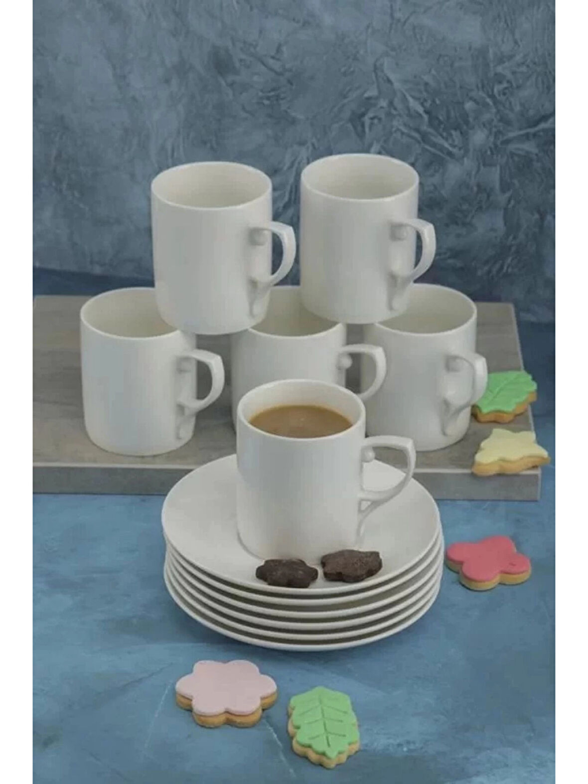 Cooker CKR3301 Porselen Çay Fincanı 6'lı