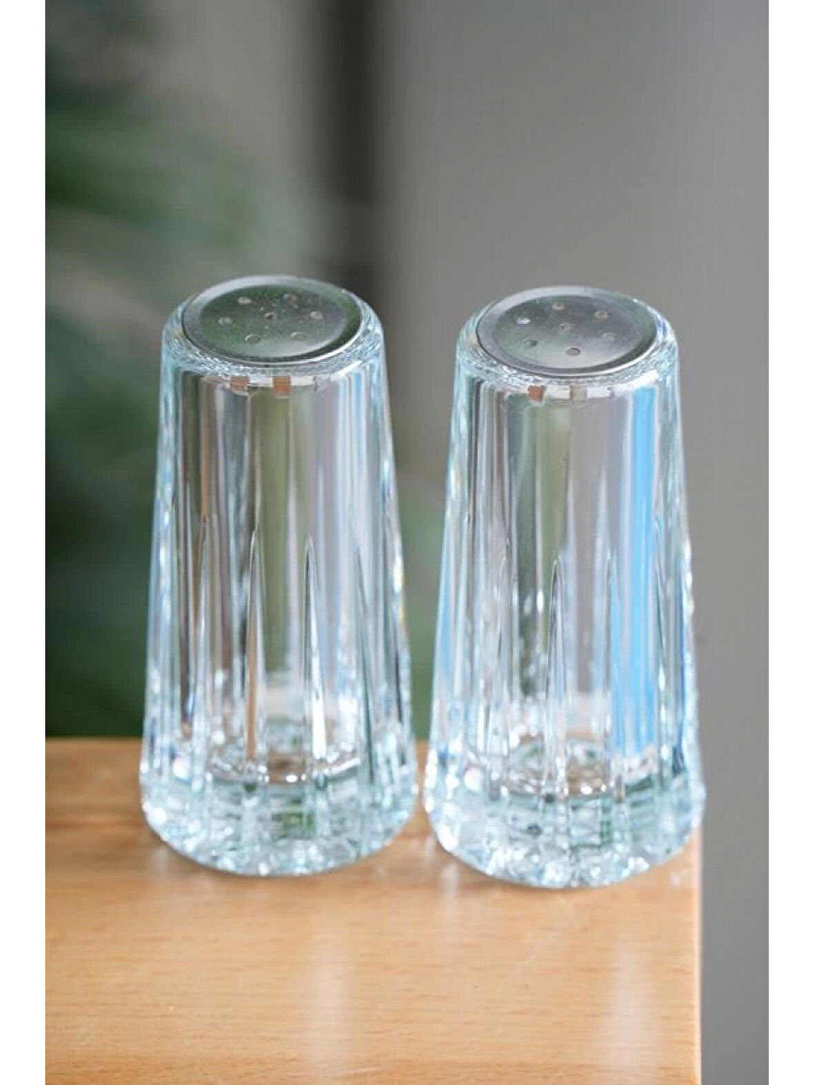 Acar JB7701 Gri Kapaklı Cam Tuzluk Biberlik