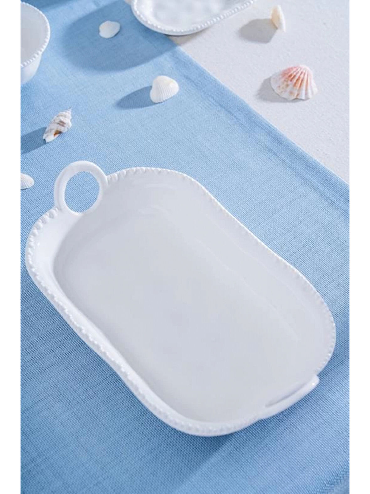 Acar POR7284 Milano Beyaz Porselen Servis Tabağı 20 cm