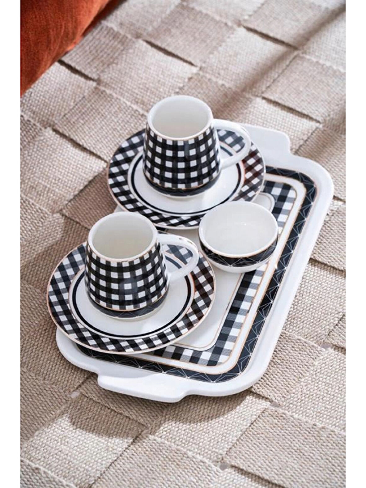 Acar MXG7169 Dama Desenli Fincan Seti 2'li