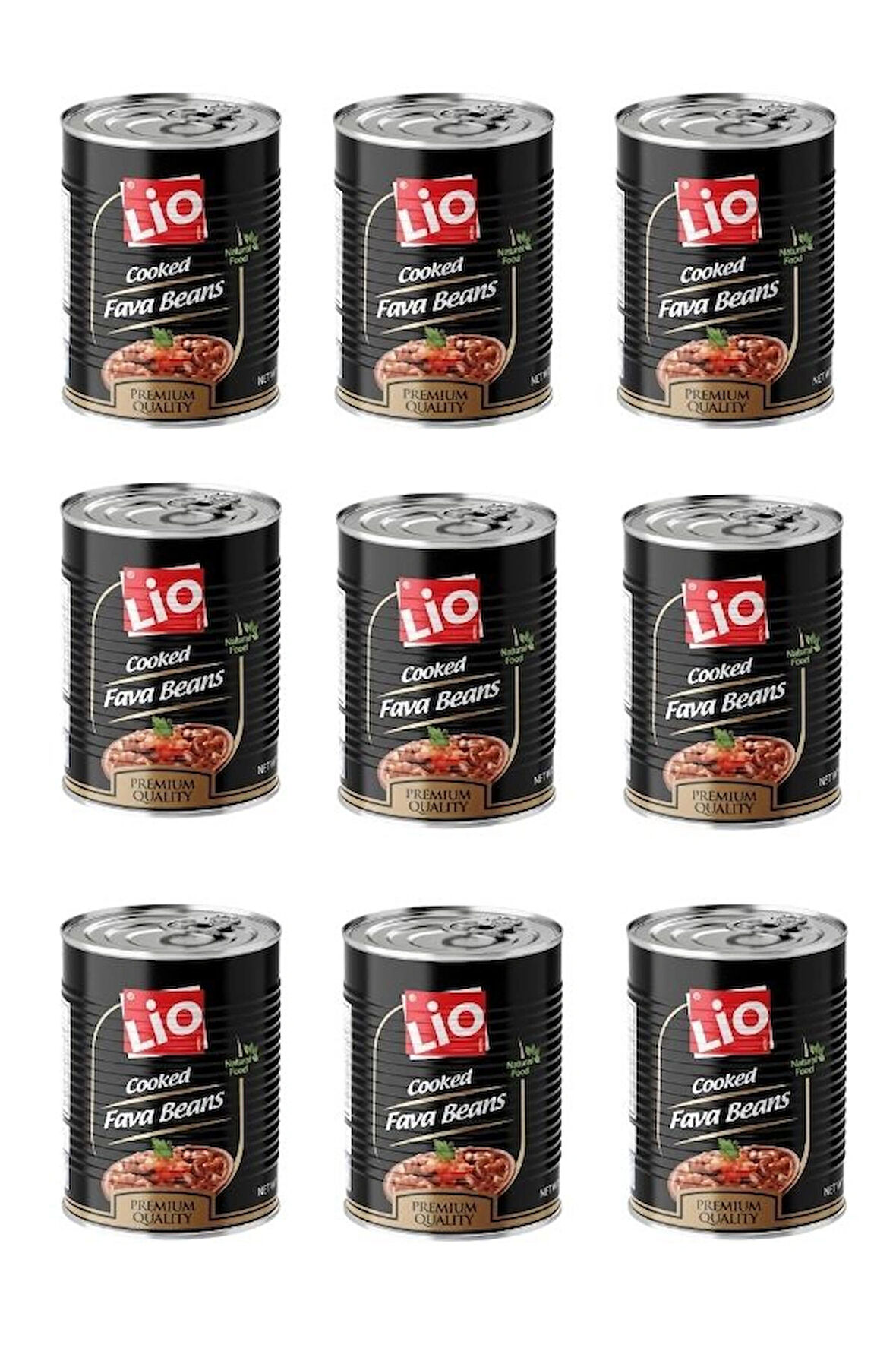 LİO SADE BAKLA KONVERVESİ 400GR X9