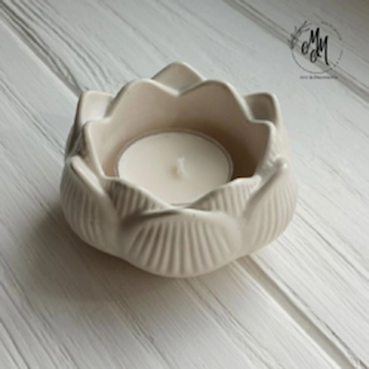 Dekoratif Minimalist Mistik Lotus Mumluk 2 Adet