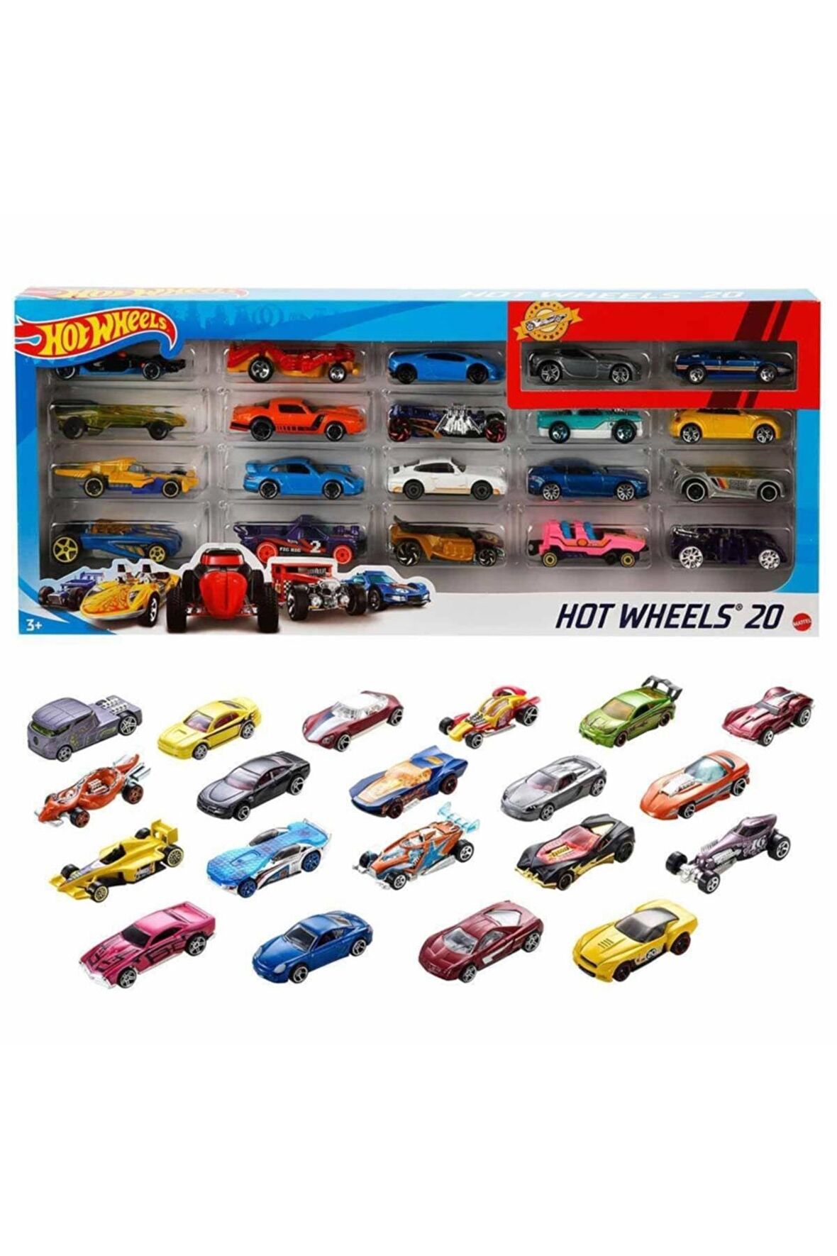 Hot Wheels 20li Araba Seti Oyuncak Hot Wheels Arabaları Hot Wheels Araba 20li Set