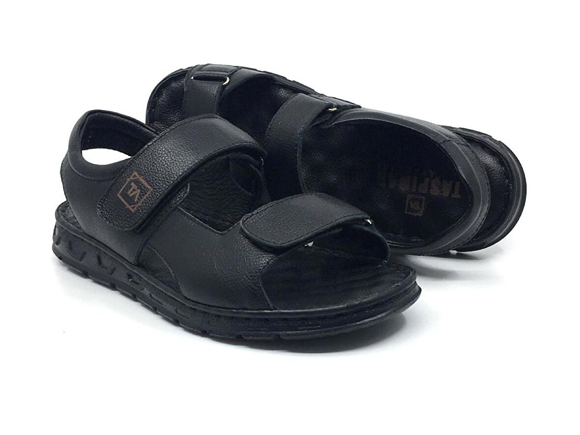 Taşpınar %100 Deri Ortopedik Erkek GünlükTerlik-Sandalet 40-45