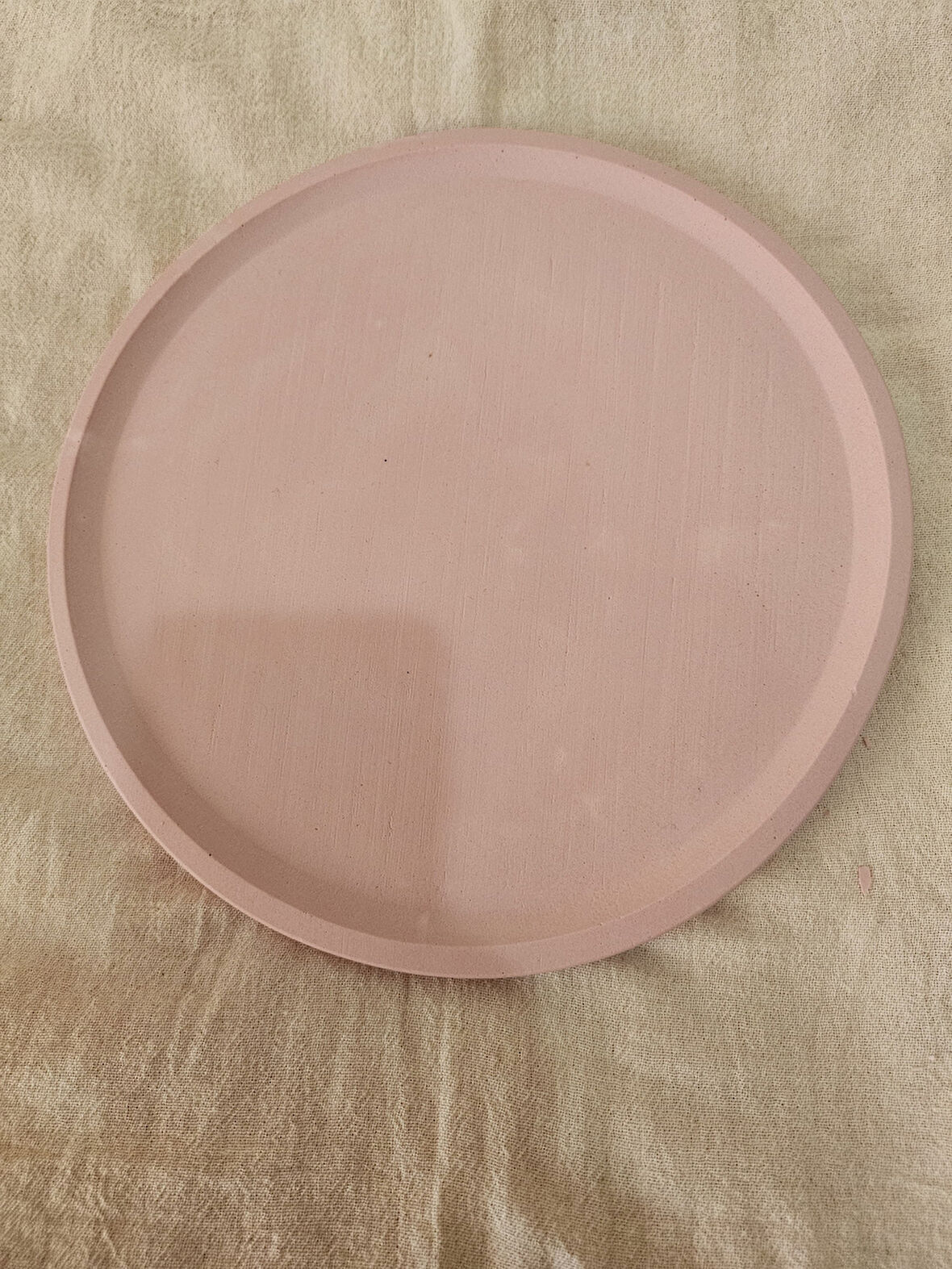Taş Tozu El Yapımı Nişanlık Sunumluk ve Mumluk Tepsi – Şık Dekoratif Tasarım (30x23 cm)