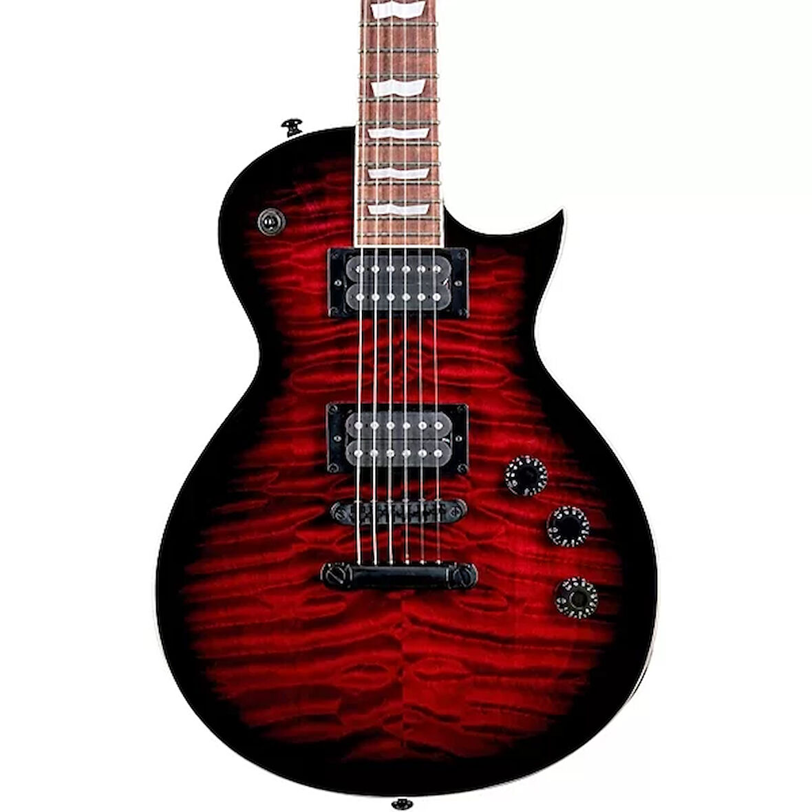 Esp Ltd Ec-256Qm See Thru Black Cherry Sunburst Elektro Gitar