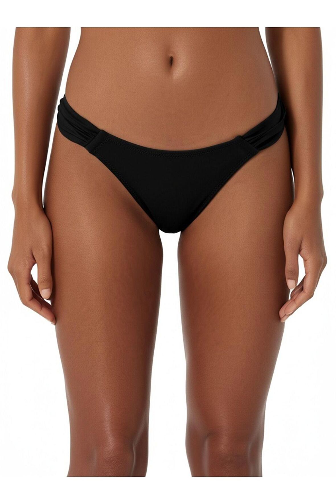 Siyah Kalın Kenarlı Dar Kalıp Bikini Altı