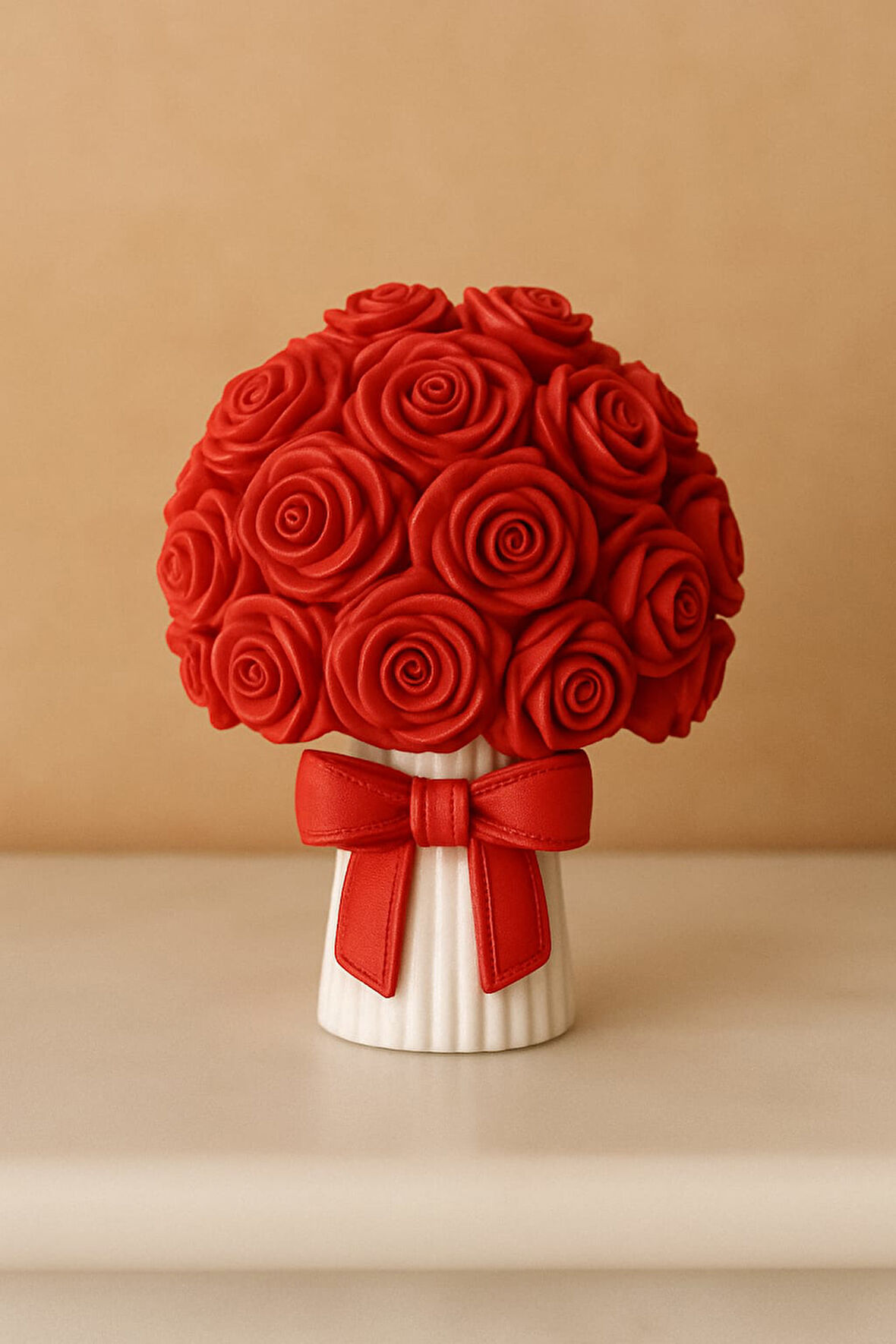 El Yapımı Dekoratif Gül Buketi Kokulu Taş 9 x 7 Cm