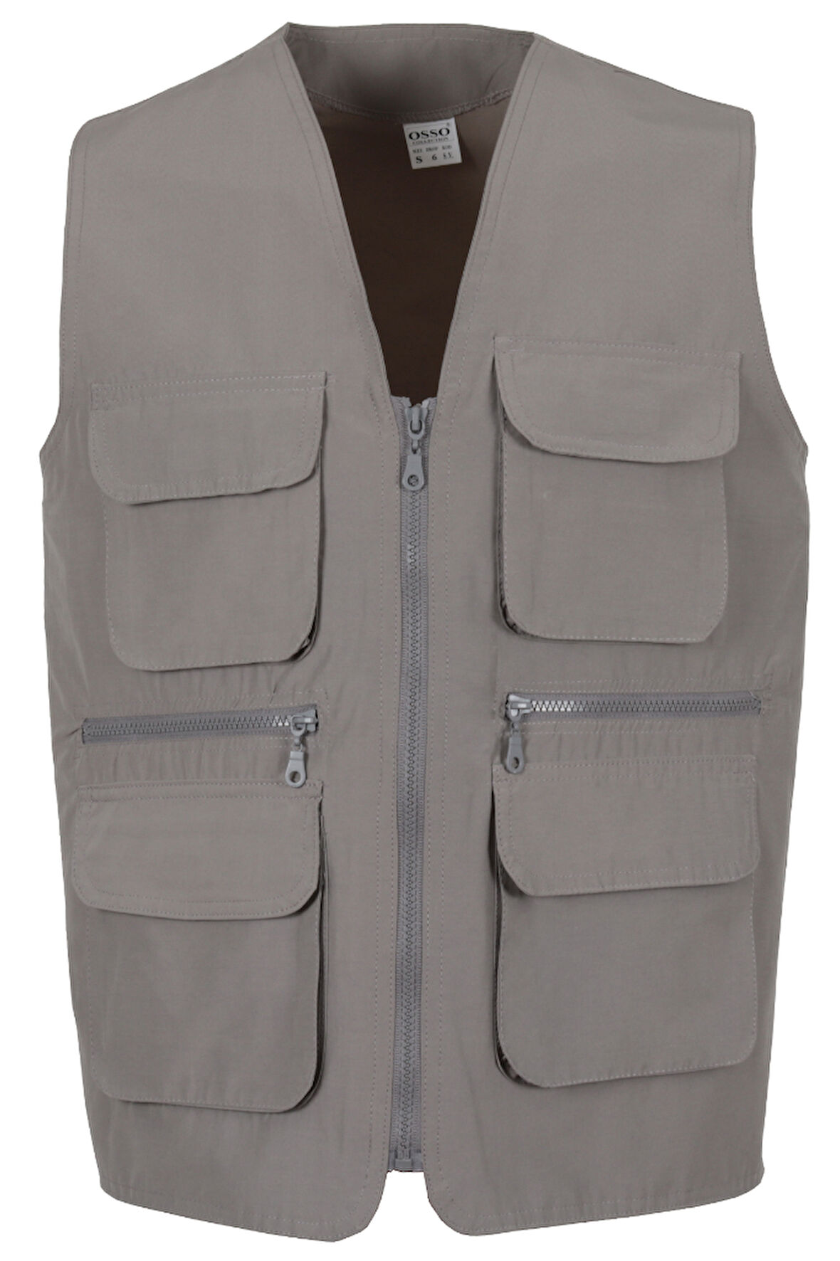 Erkek Keten Yelek Gri Renk Normal Kesim RAR01305