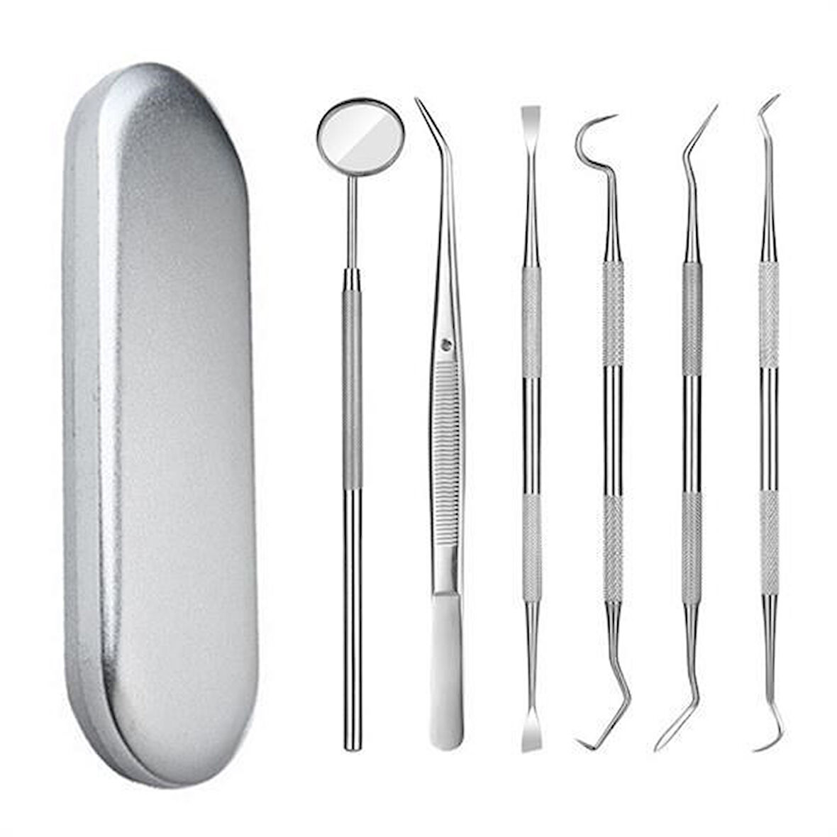 caselka® 6 Parça Kutulu Ağız Bakımı Diş Bakım Seti Ağız Hijyen Takımı